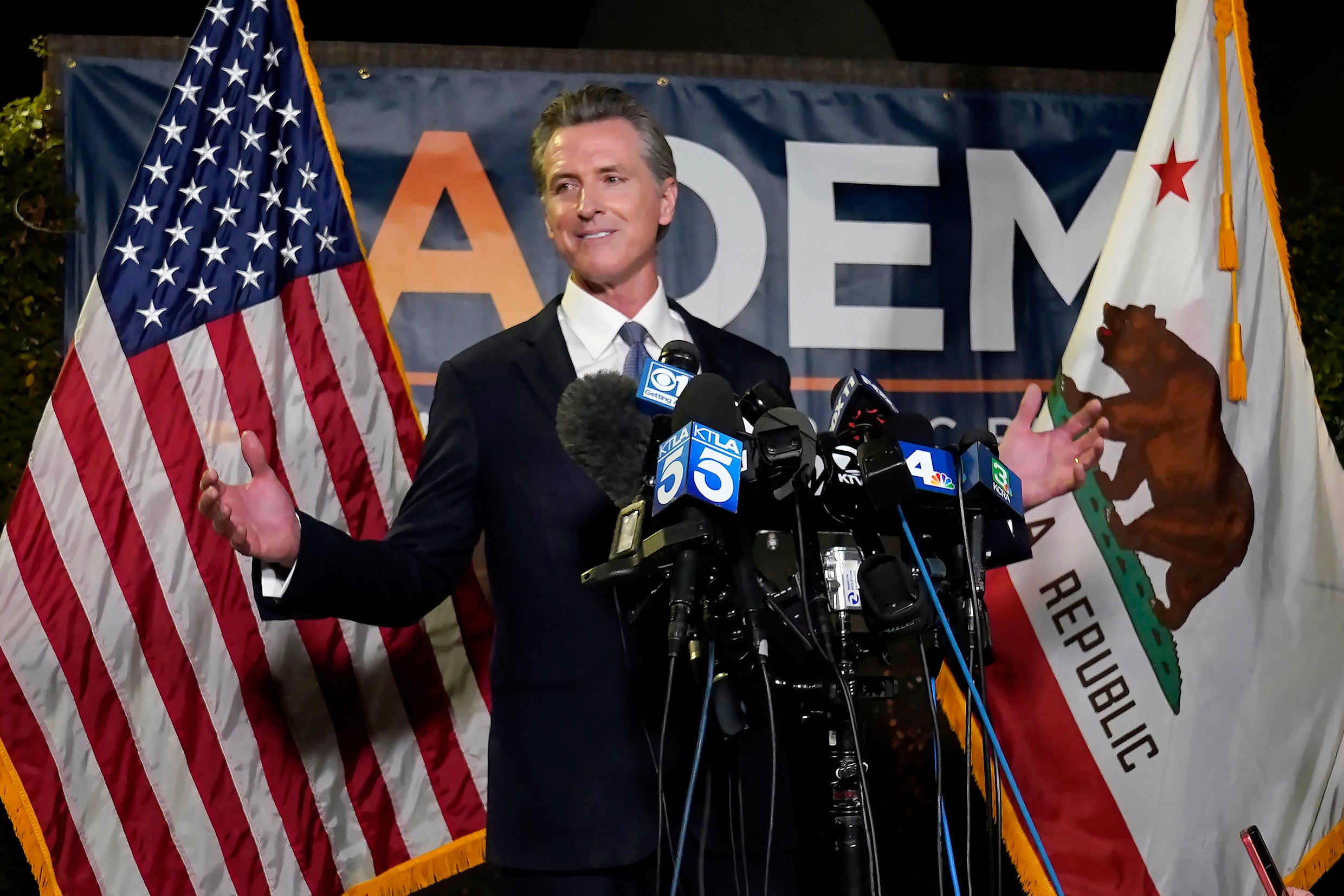 APTOPIX California Recall Newsom