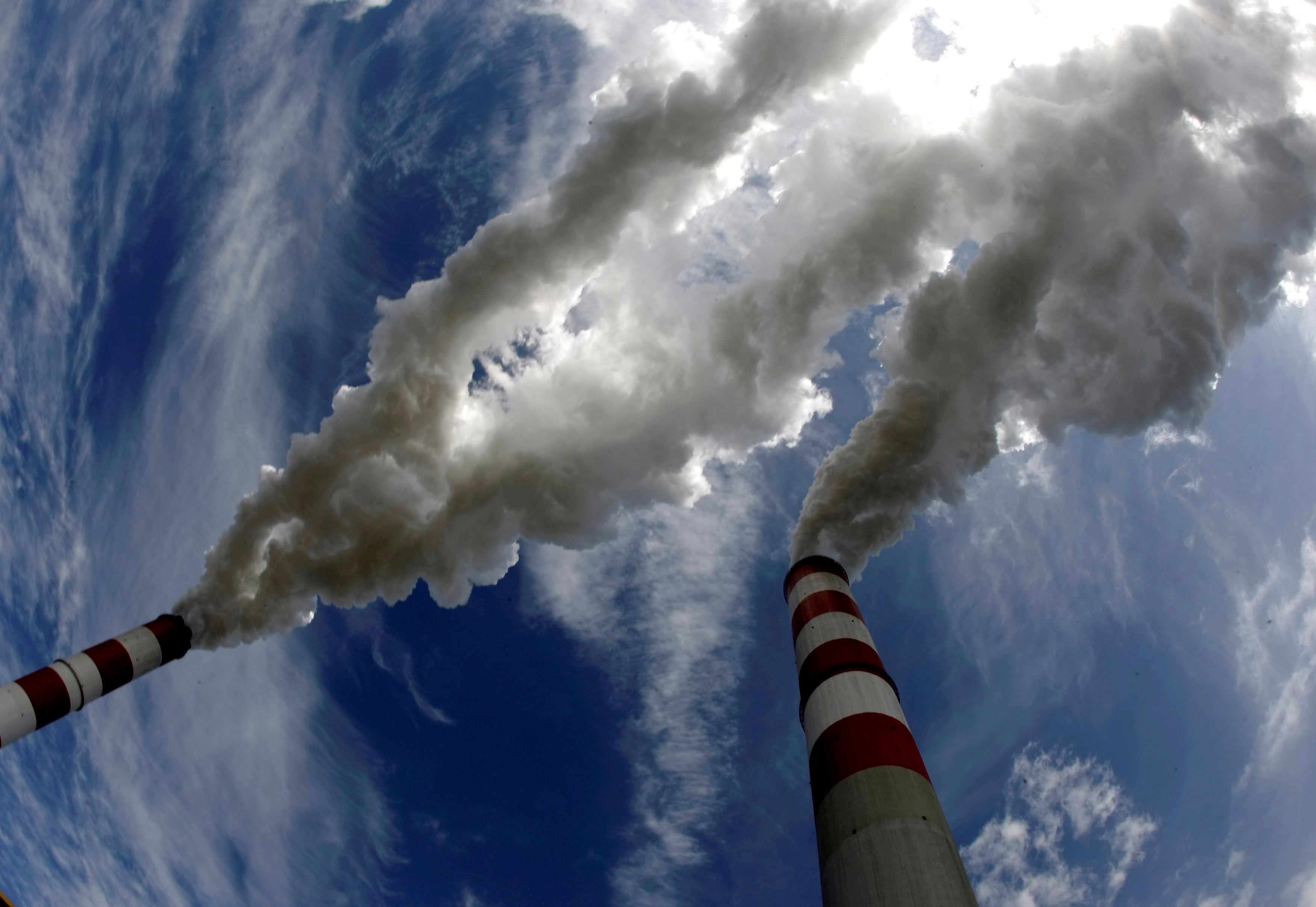 Smoke billows from the chimneys of Belchatow Power Station, Europe’s biggest coal-fired power plant in Poland