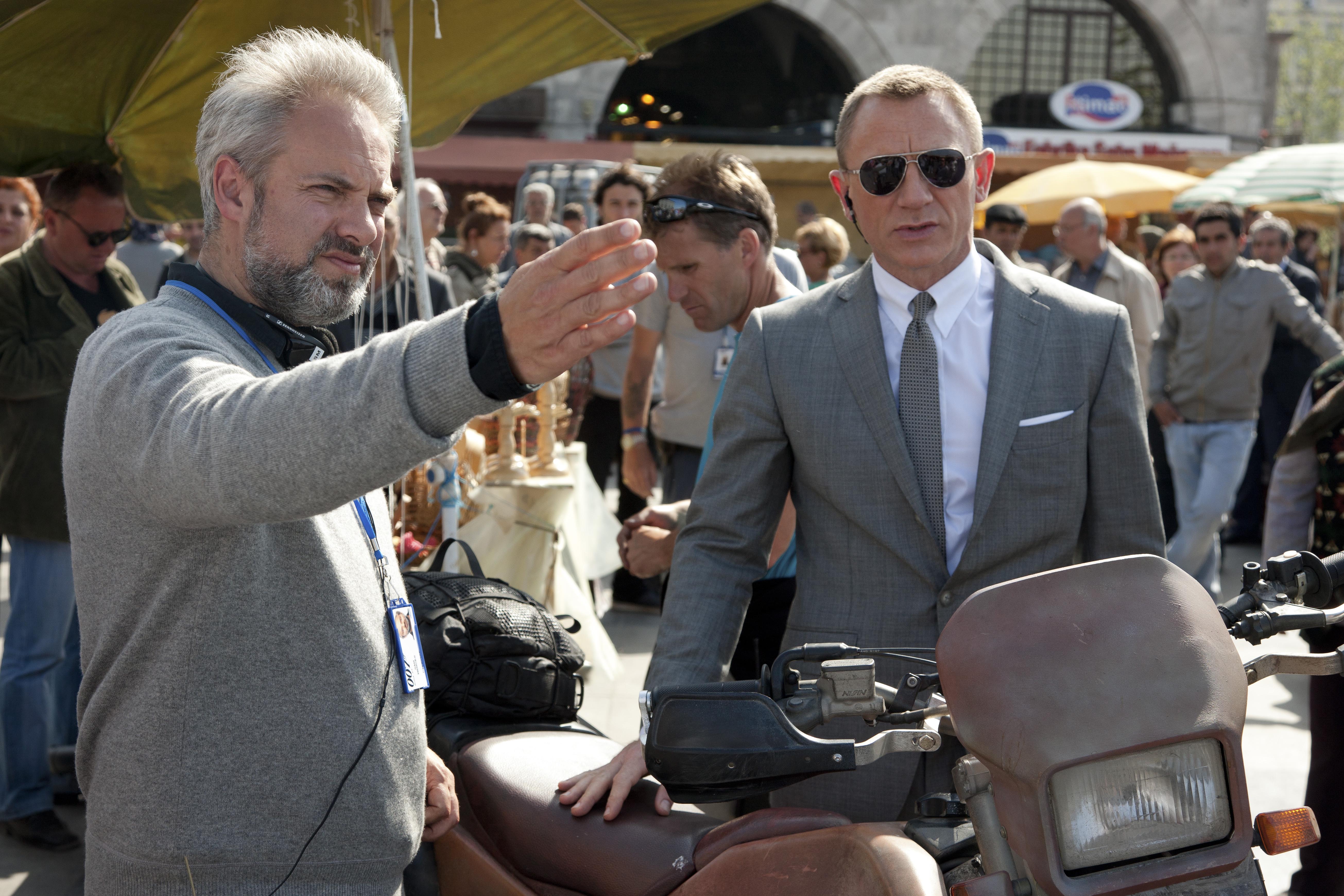 Sam Mendes directing Daniel Craig in ‘Skyfall’ in 2012. He believed the enemy was ‘repetition and laziness’ in the Bond franchise