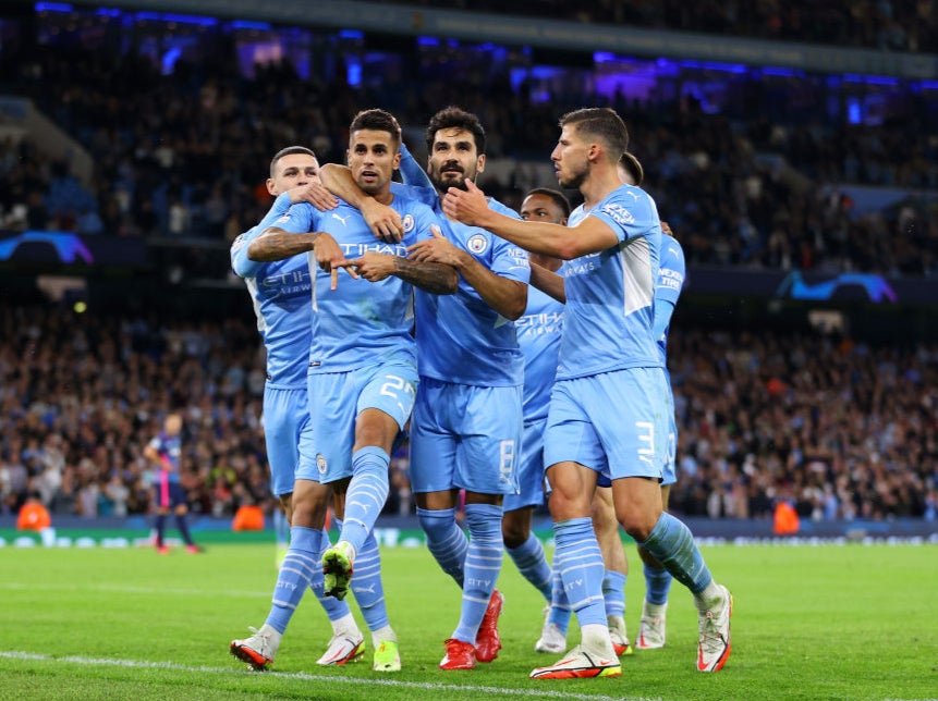 Manchester City scored six goals in their Champions League opener