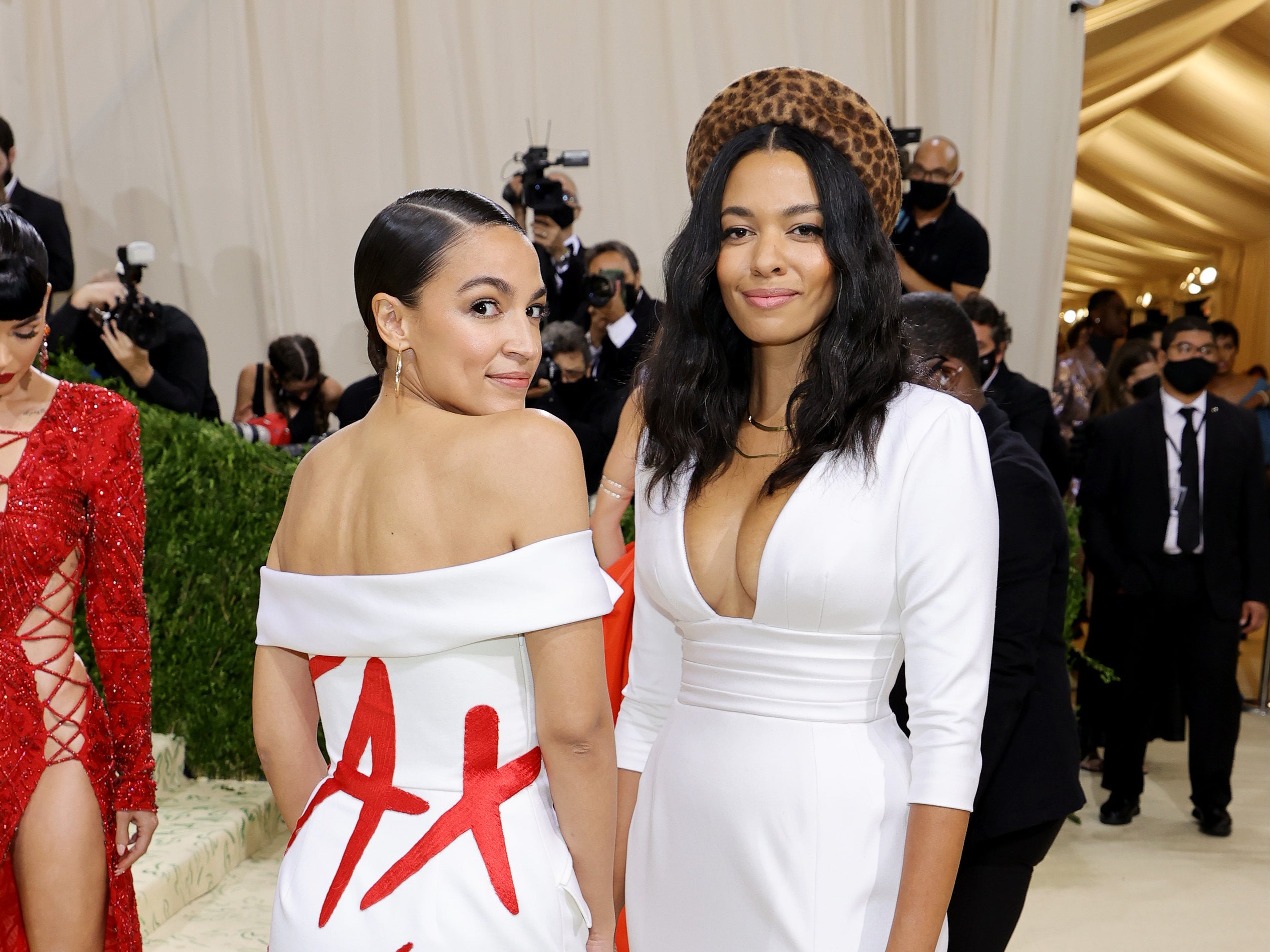 Designer accuses brand behind AOC’s Met Gala dress of taking design