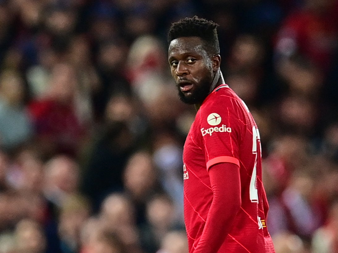 Origi during Liverpool’s win over AC Milan at Anfield