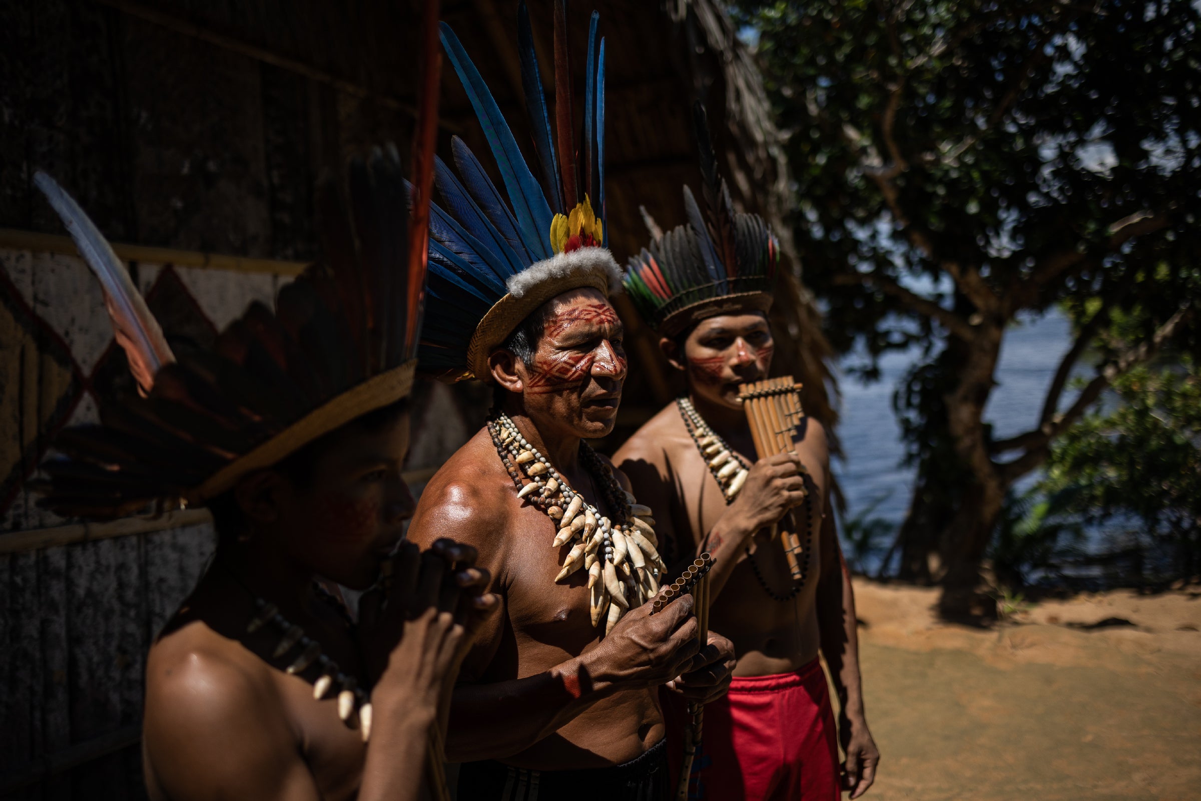 Cunhaporanga’s father Pinõ Tatuyo, 51, worries that they may have to cut off the internet