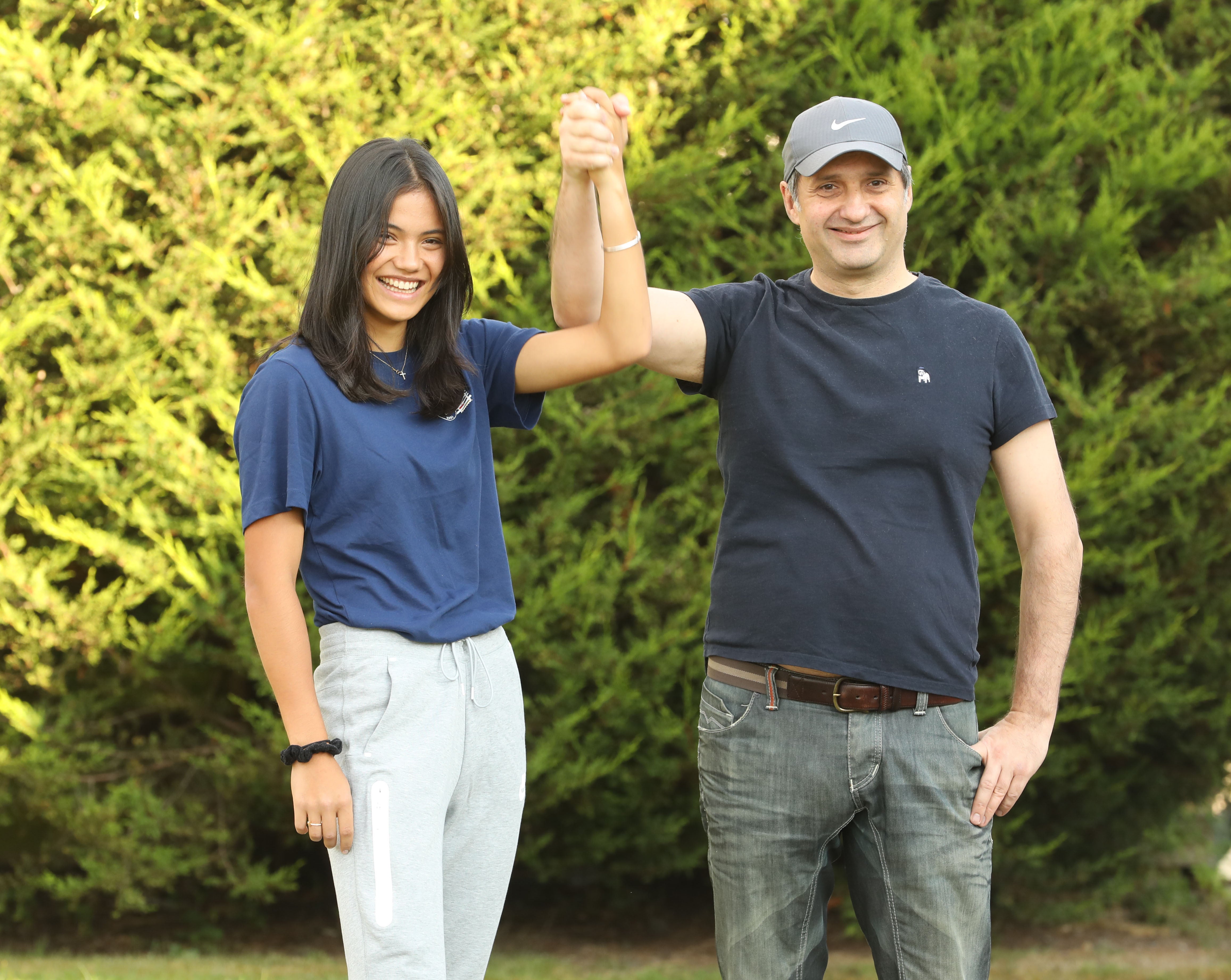 Emma Raducanu with her father, Ian