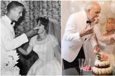 Grandparents recreate wedding photos to celebrate 59 years of marriage