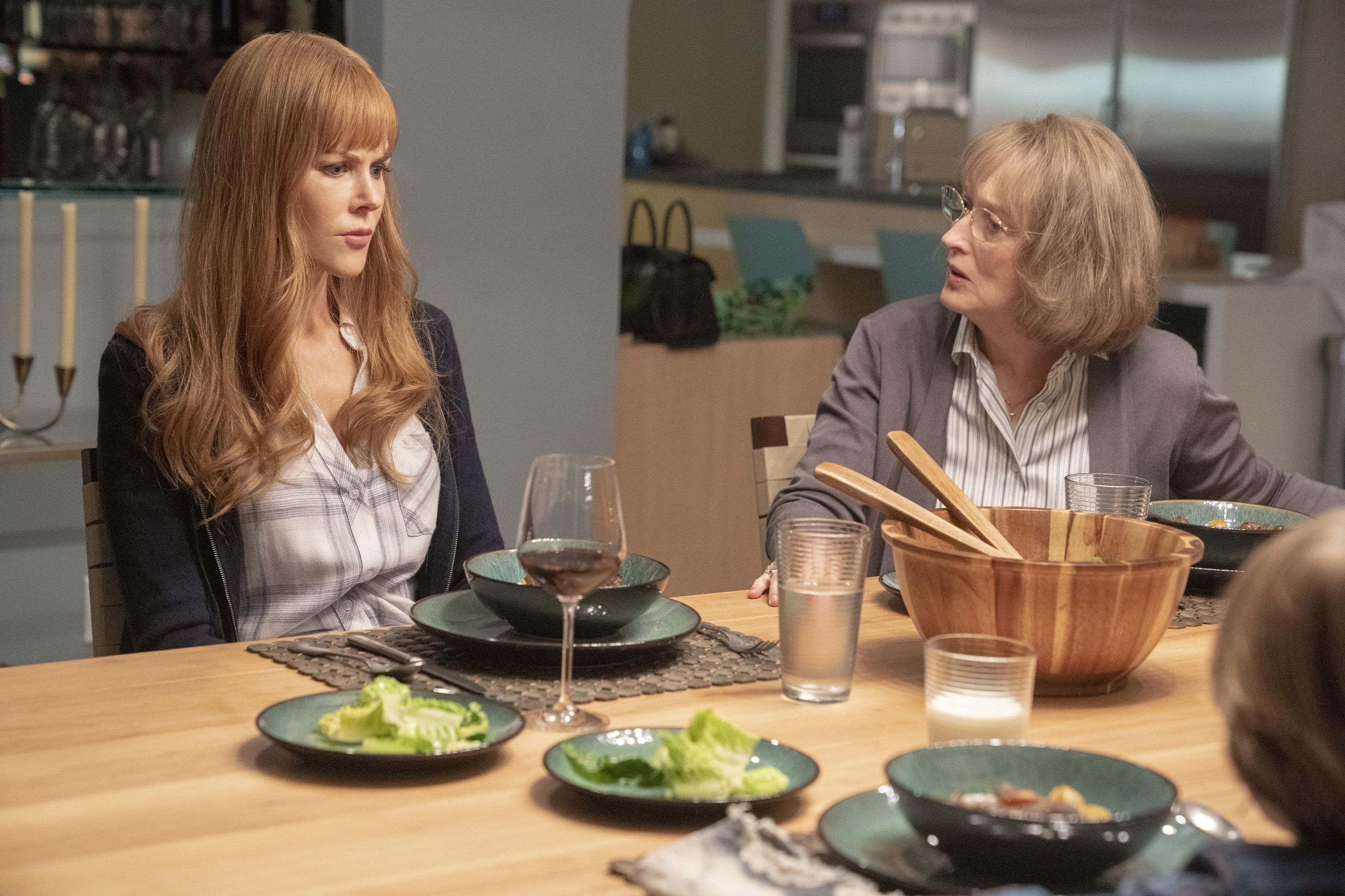 Nicole Kidman as Celeste Wright and Meryl Streep as her meddling mother-in-law Mary Louise Wright in the second season of ‘Big Little Lies’