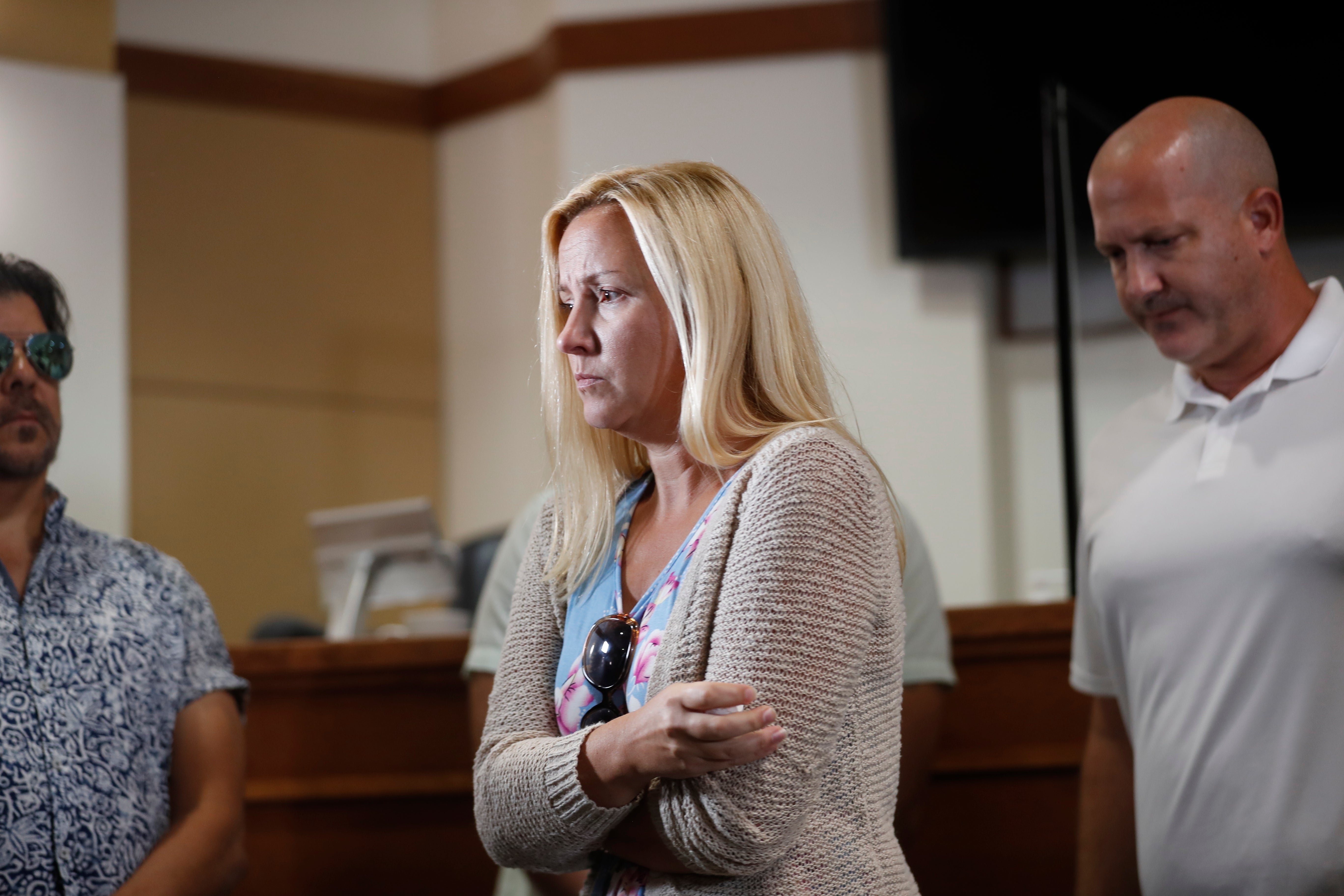 Gabby’s father Joe Petito and stepmother Tara Petito at a press conference in September