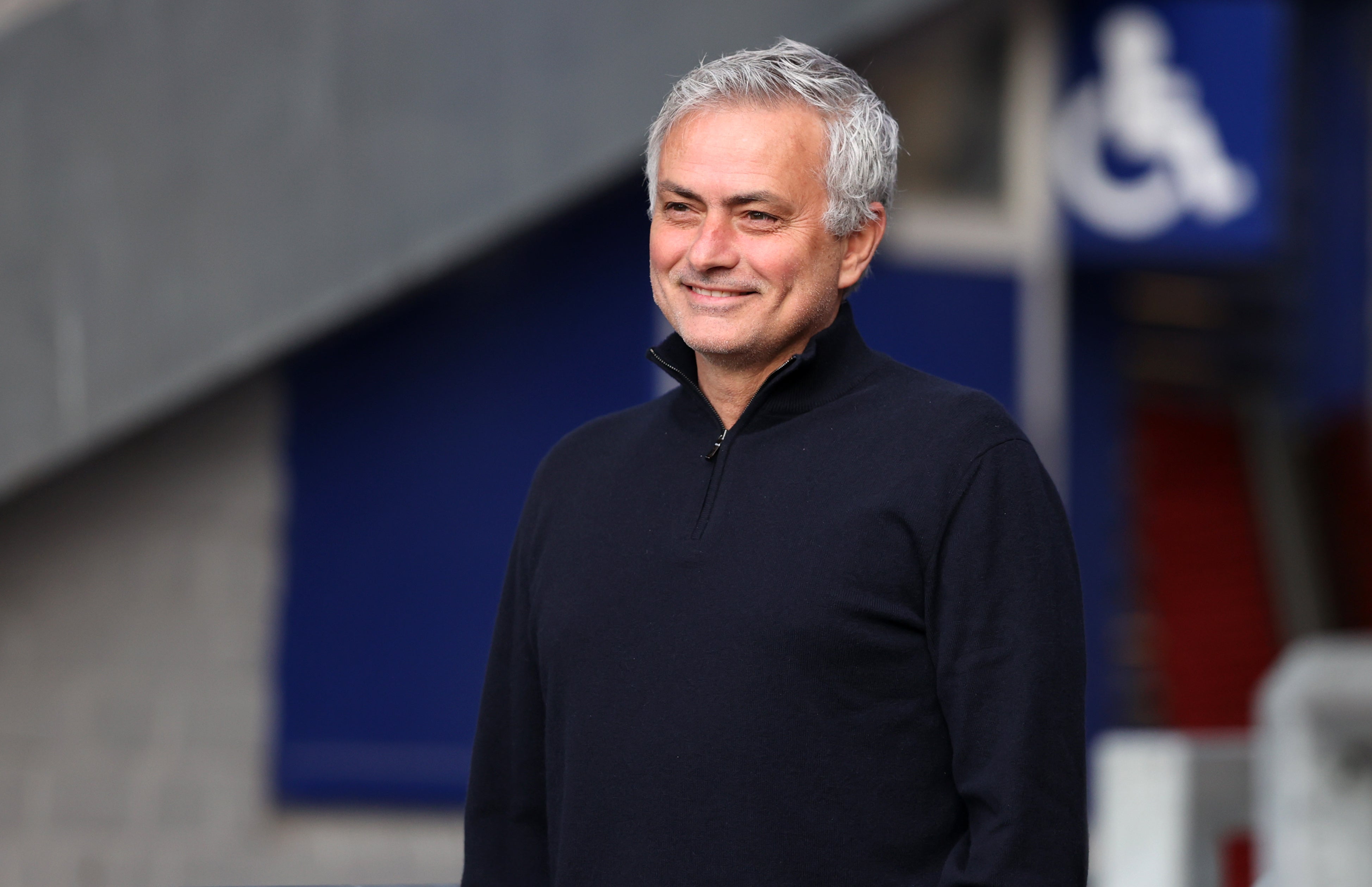 Jose Mourinho was all smiles (Clive Brunskill/PA)