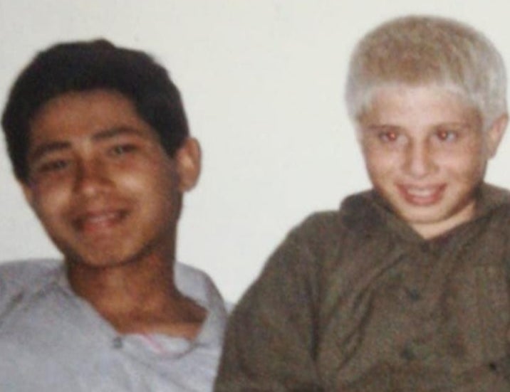 Mubasher (left) and Ahsan as children in Pakistan