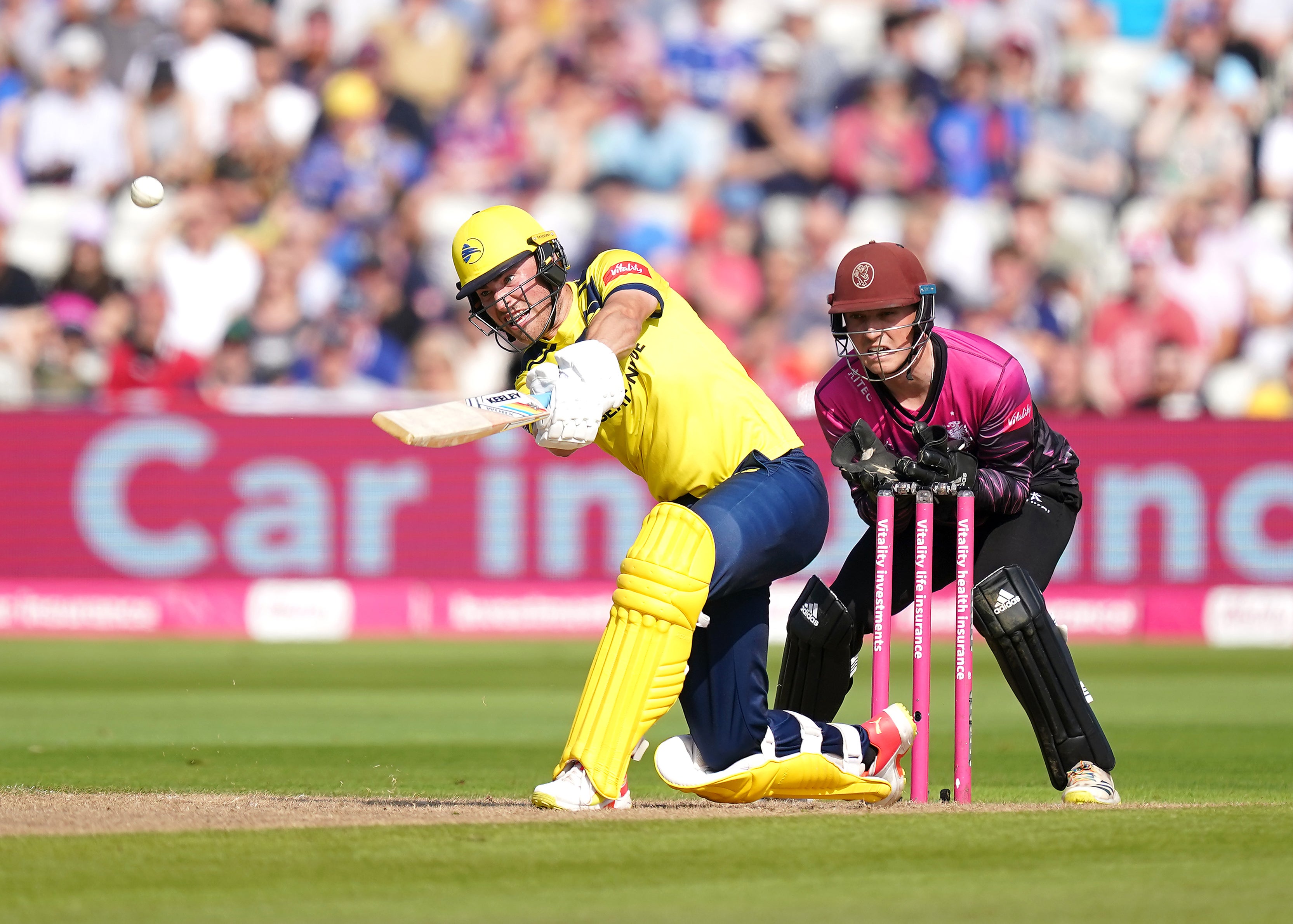 Joe Weatherley top-scored with 71 for Hampshire (Mike Egerton/PA)