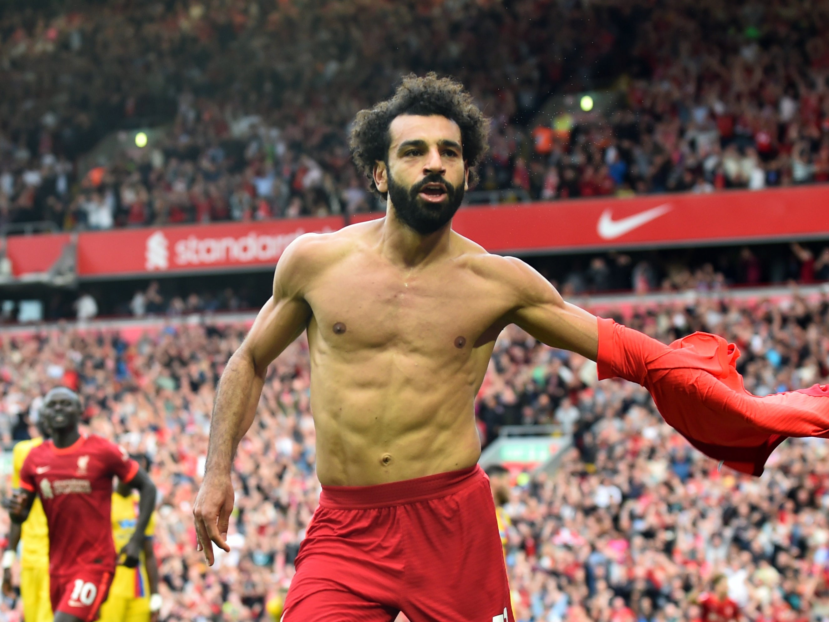 Mohamed Salah scored Liverpool’s second goal