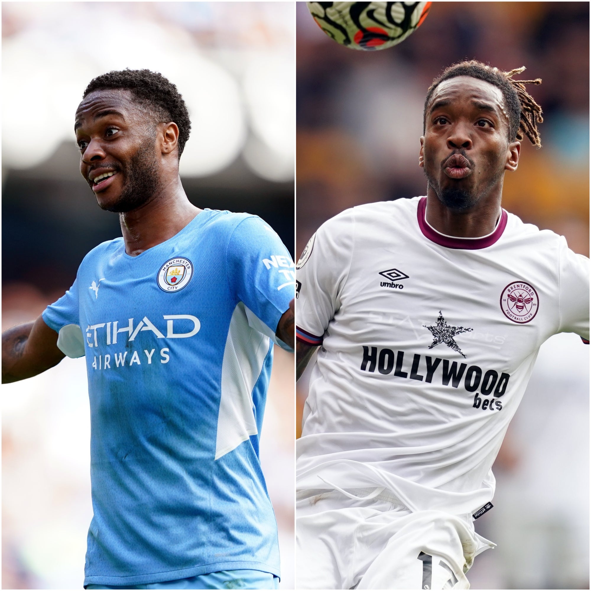 Raheem Sterling and Ivan Toney (PA)