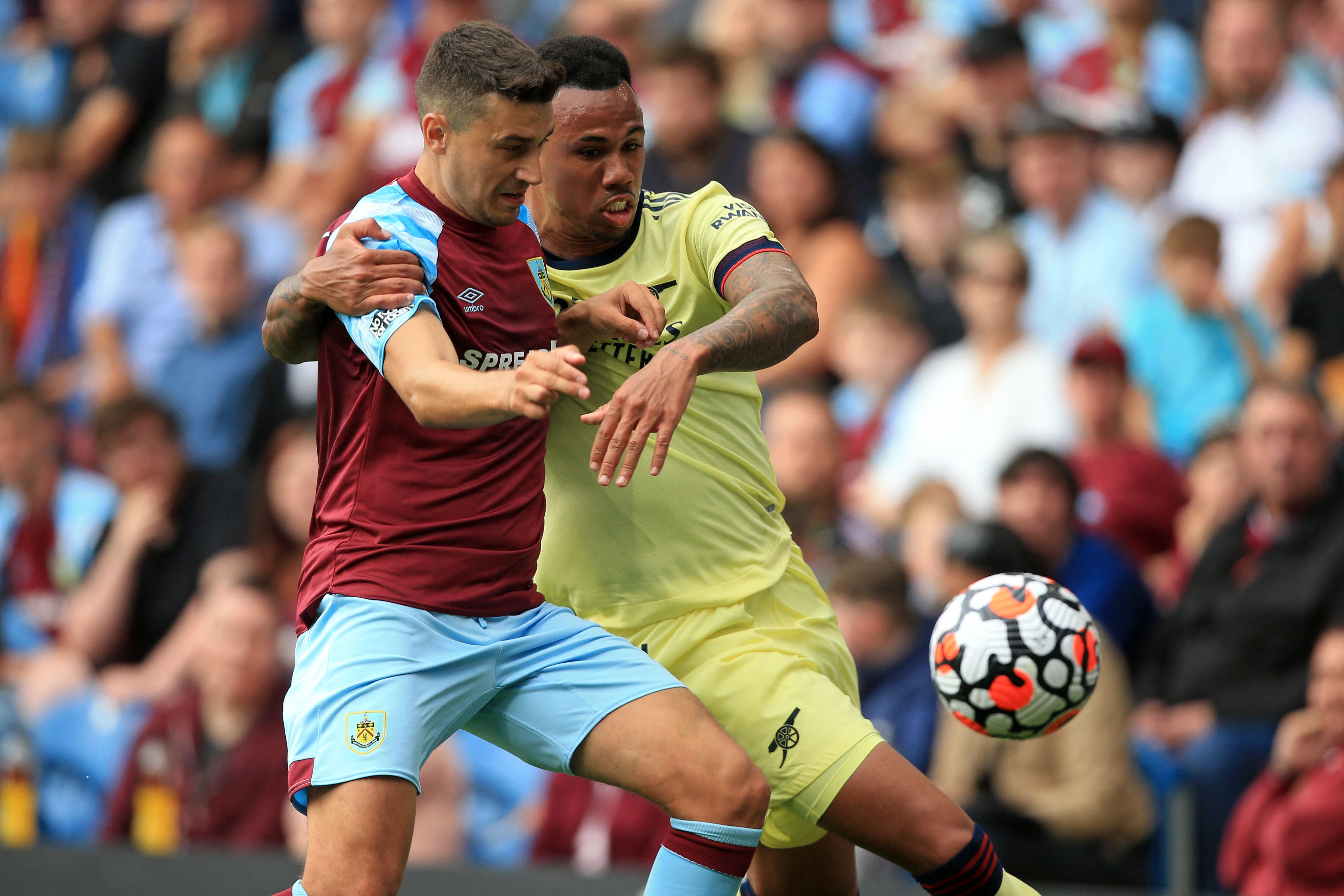 Gabriel was Arsenal’s man of the match against Burnley