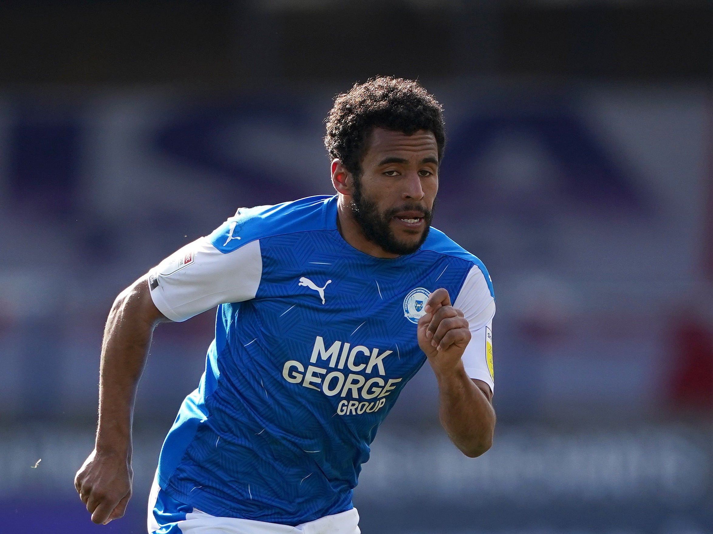 Peterborough’s Nathan Thompson reported an allegation of racist abuse (Zac Goodwin/PA)