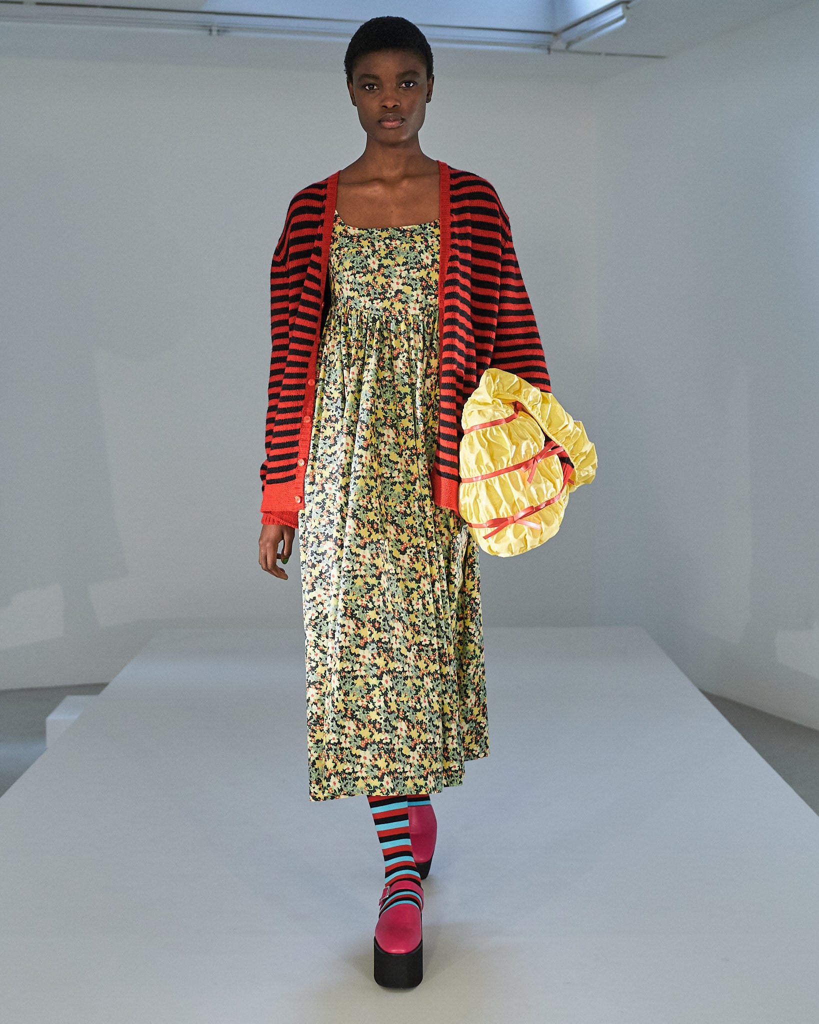 Floral smocks were a common theme from Molly Goddard