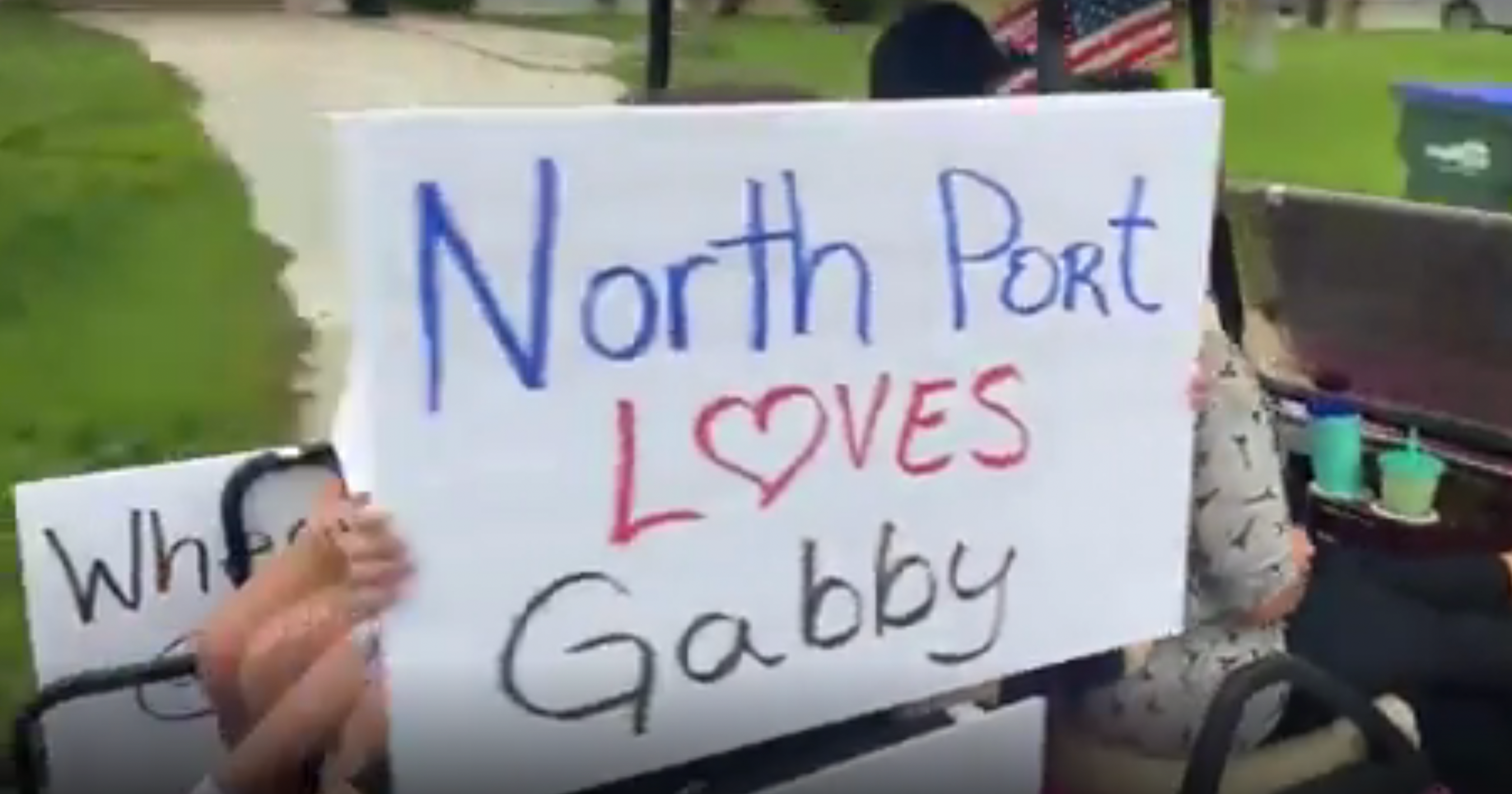 Protests outside the Laundrie home in Florida