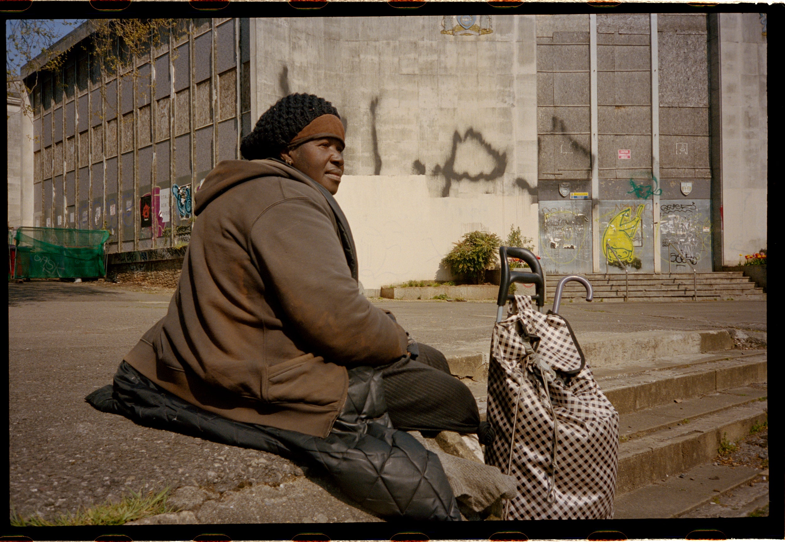 Cynthia, who moved to England from Jamaica when she was six and has lived in St Pauls, Bristol, for much of her life. She recently got a place through the council in the centre of town. Many in Bristol would recognise her, as she is often found walking around the city – the pandemic was no different for Cynthia, who appears quite isolated anyway