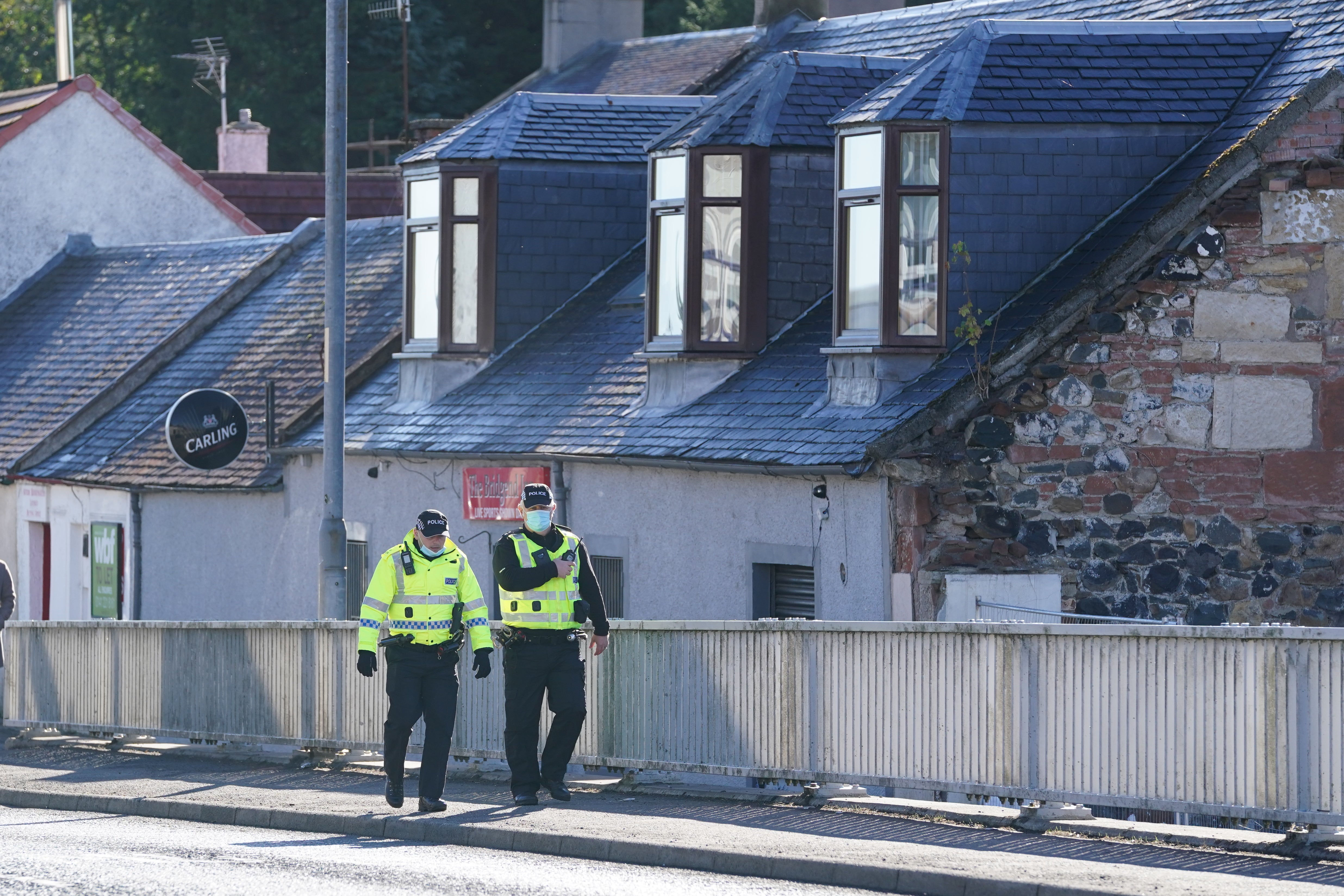 Police in New Cumnock, East Ayrshire, after seven-year-old Carson Shephard was reported missing