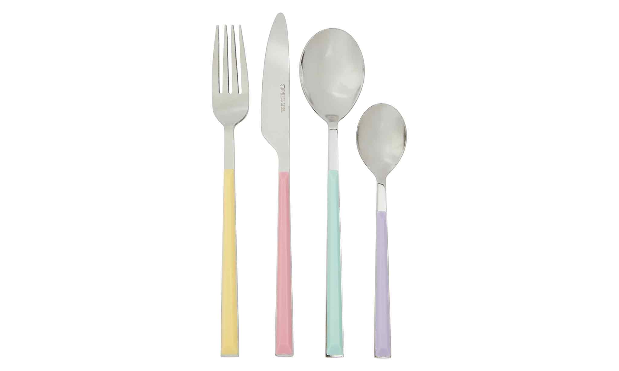 Asda George pastel cutlery set 16 piece