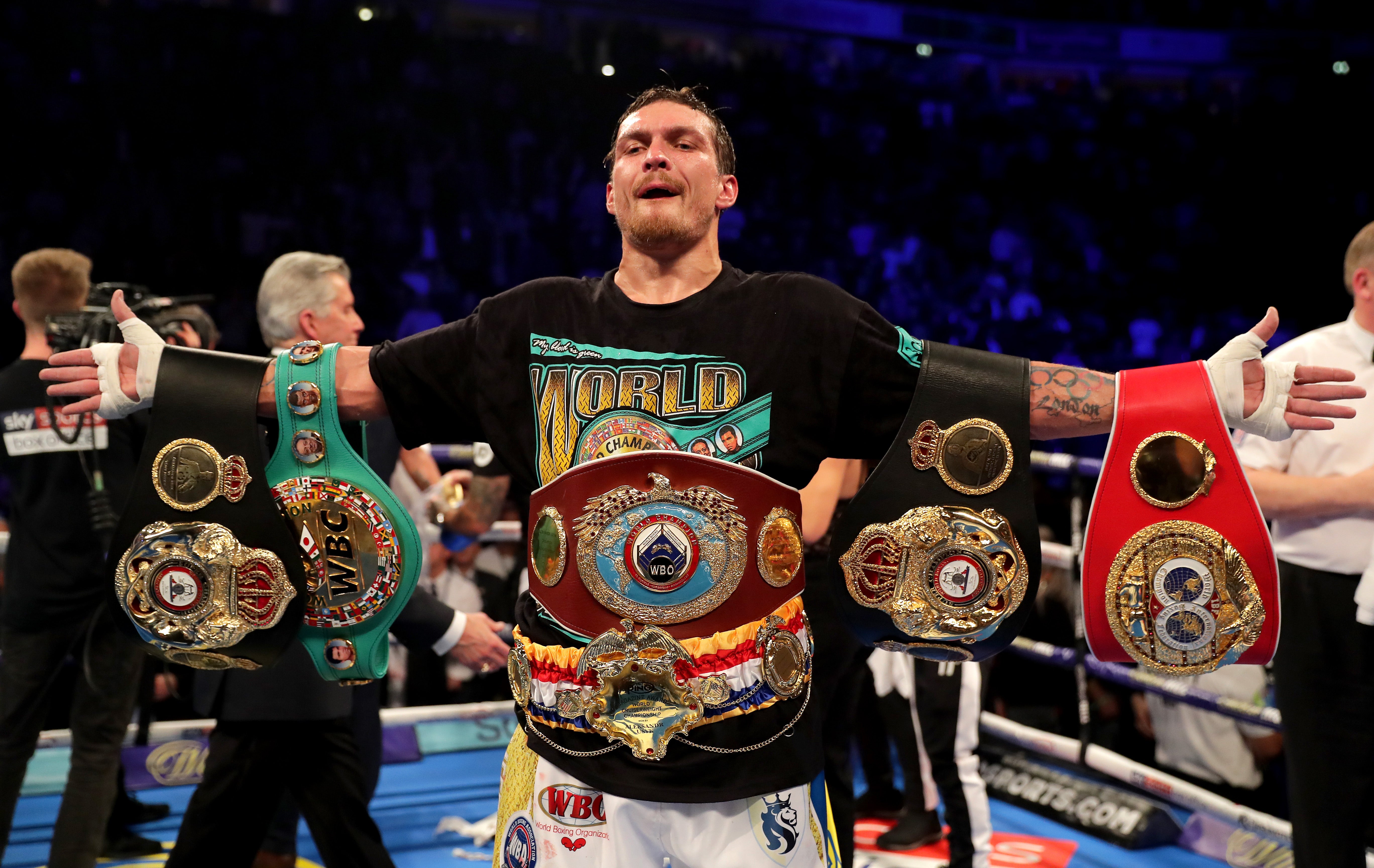 The Ukrainian defeated Tony Bellew before vacating his cruiserweight titles