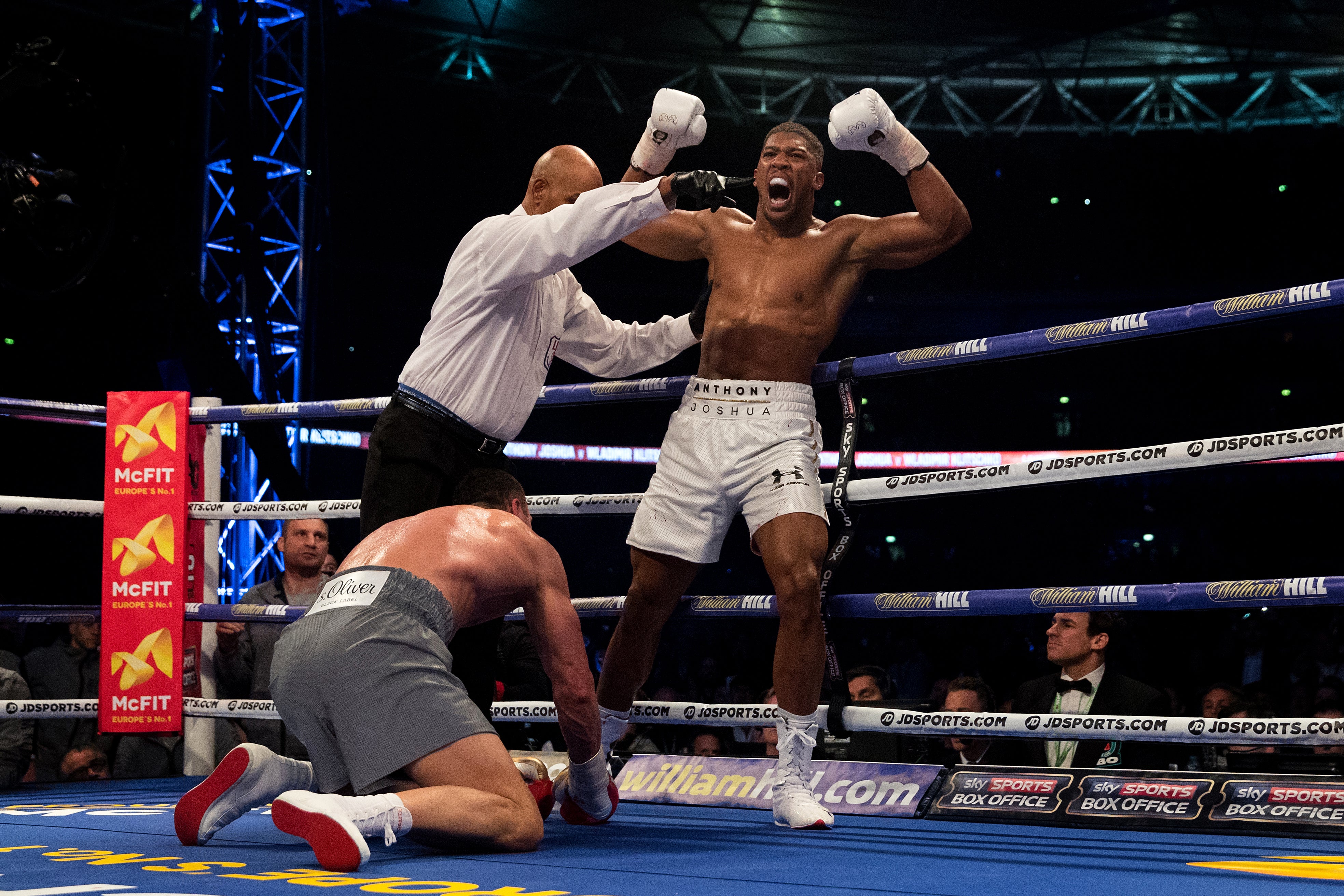 Joshua beat Wladimir Klitschko in a classic in 2017