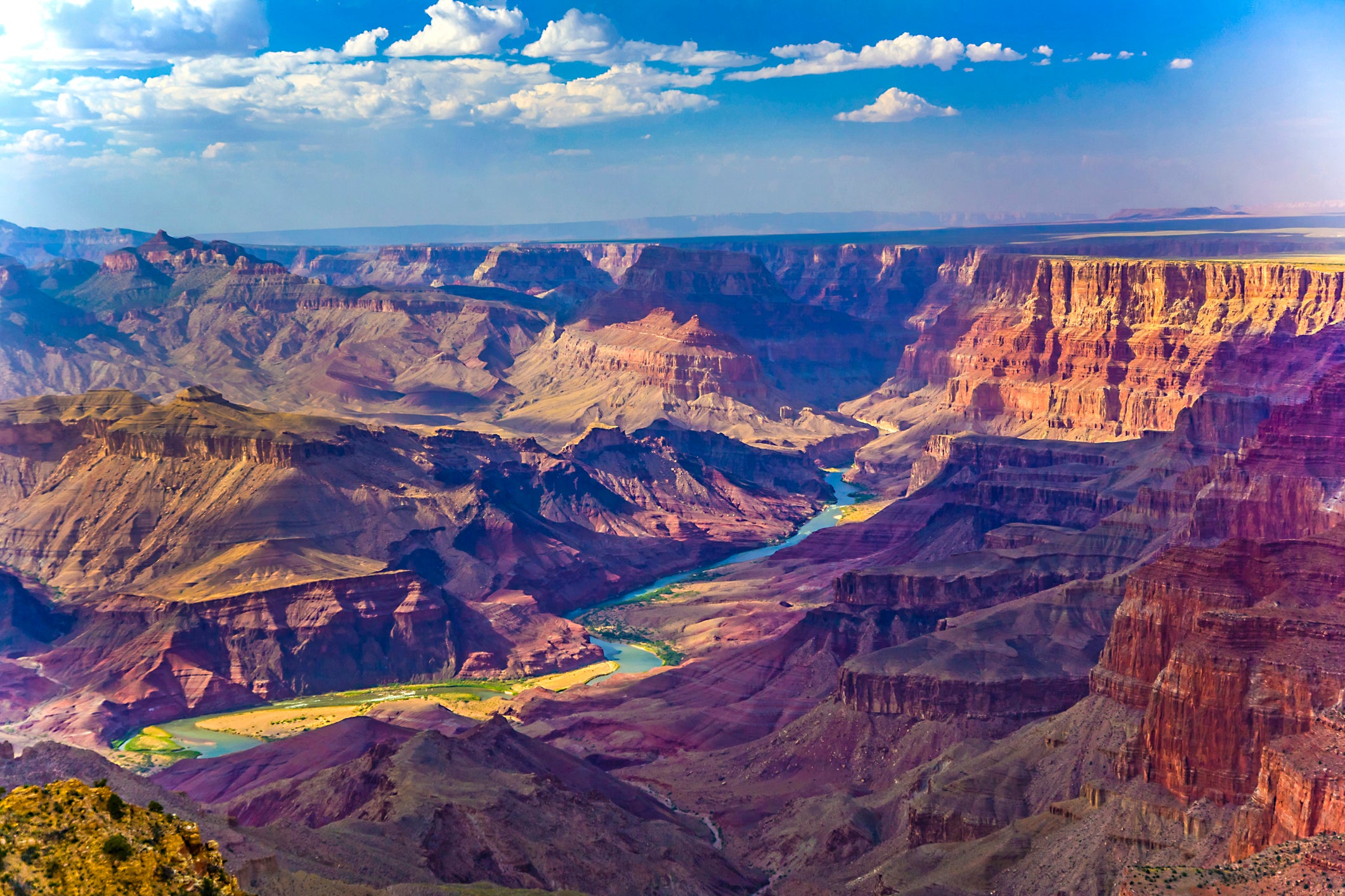 The Grand Canyon at sunrise