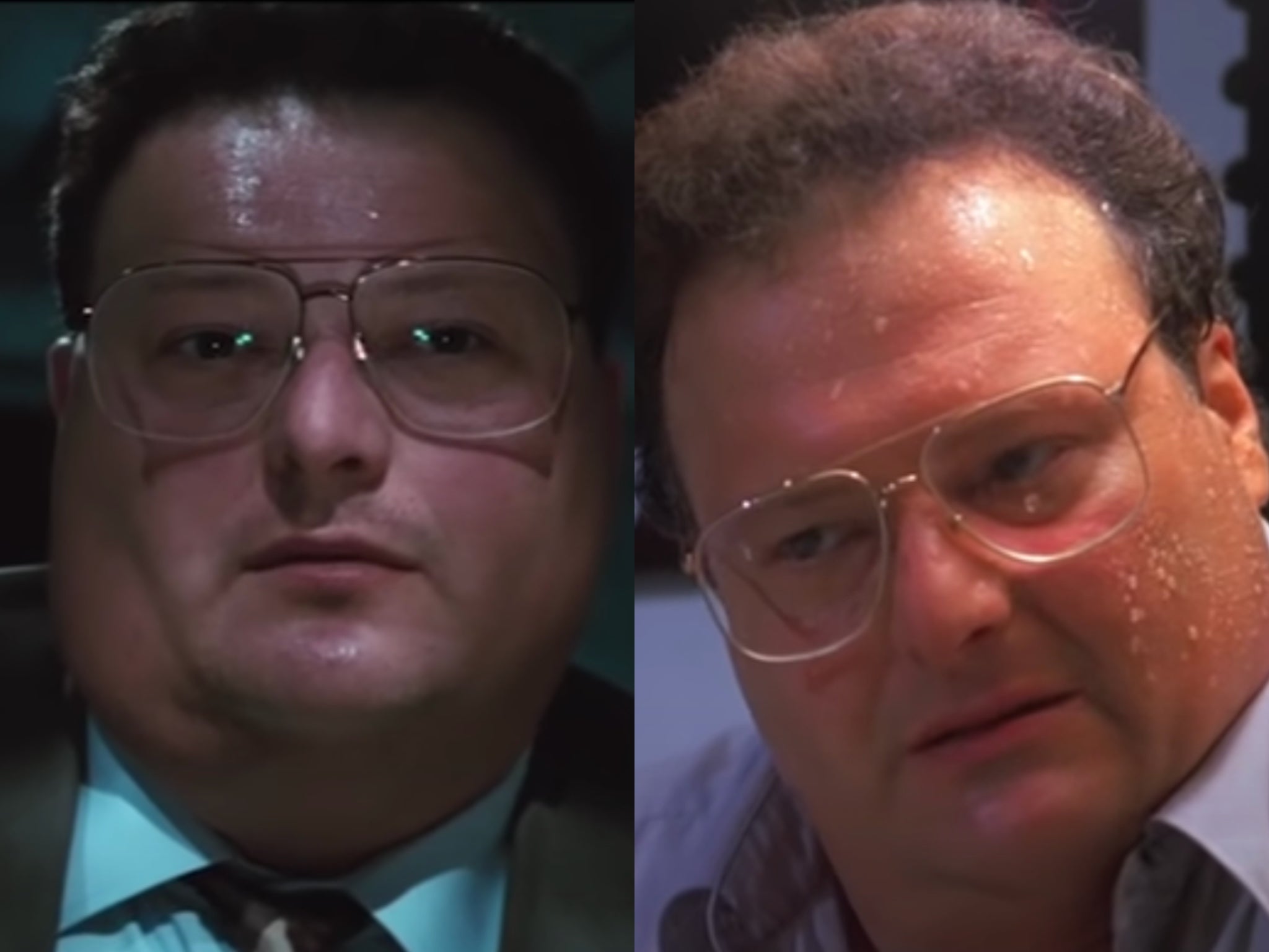 Wayne Knight stars in Basic Instinct (left) and Seinfeld (right)