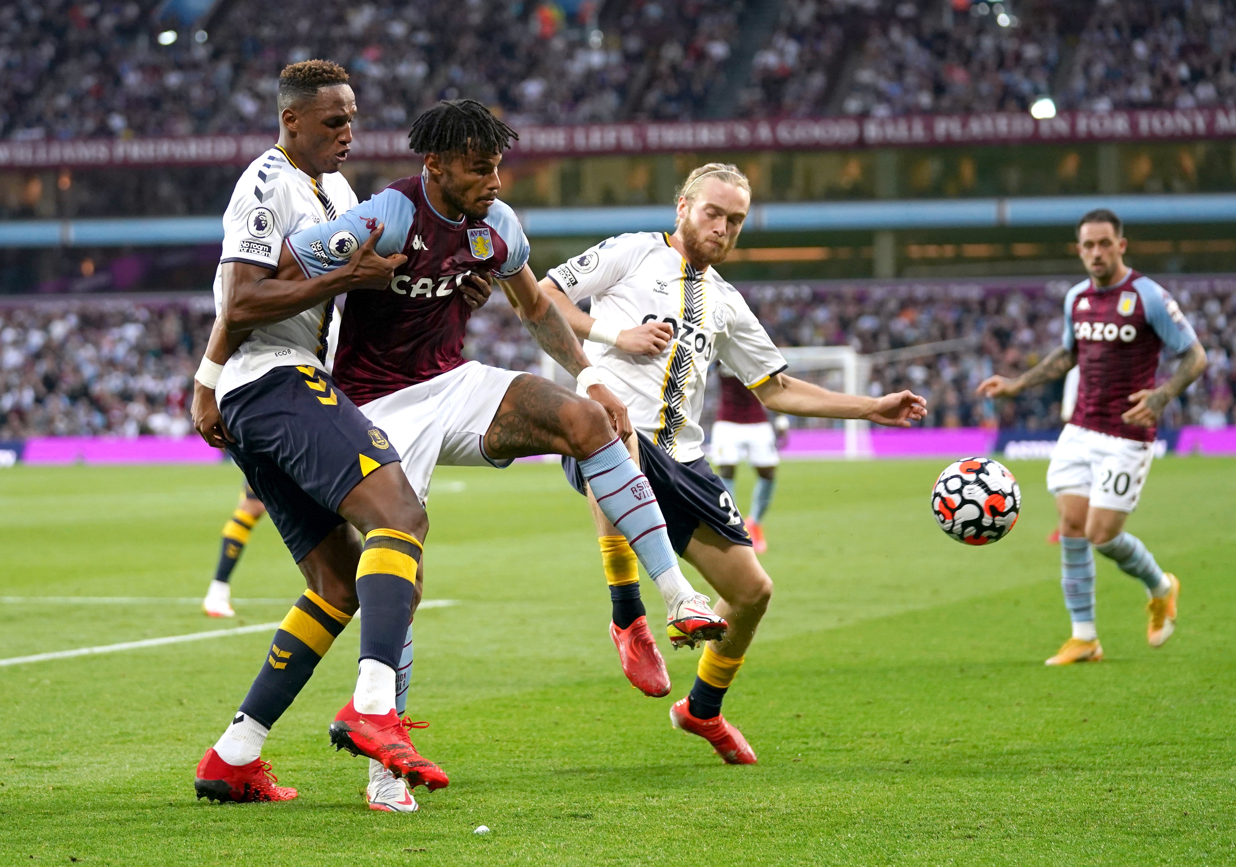 Aston Villa’s Tyrone Mings knows the squad and staff are in transition. (Tim Goode/PA)