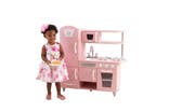 Pink Wooden Kitchen