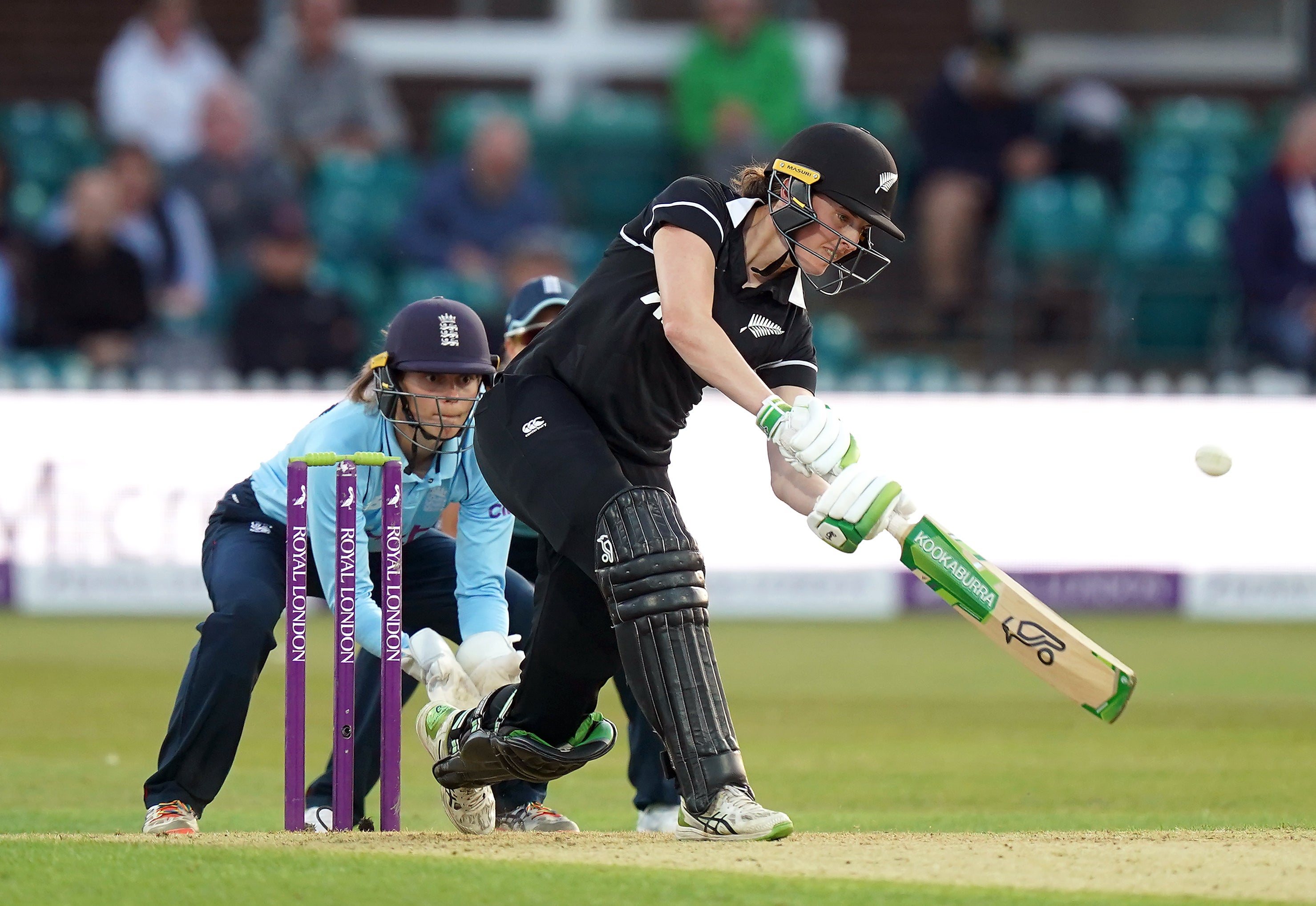 New Zealand’s Amy Satterthwaite shared in a stand of 72 for the third wicket (Mike Egerton/PA)