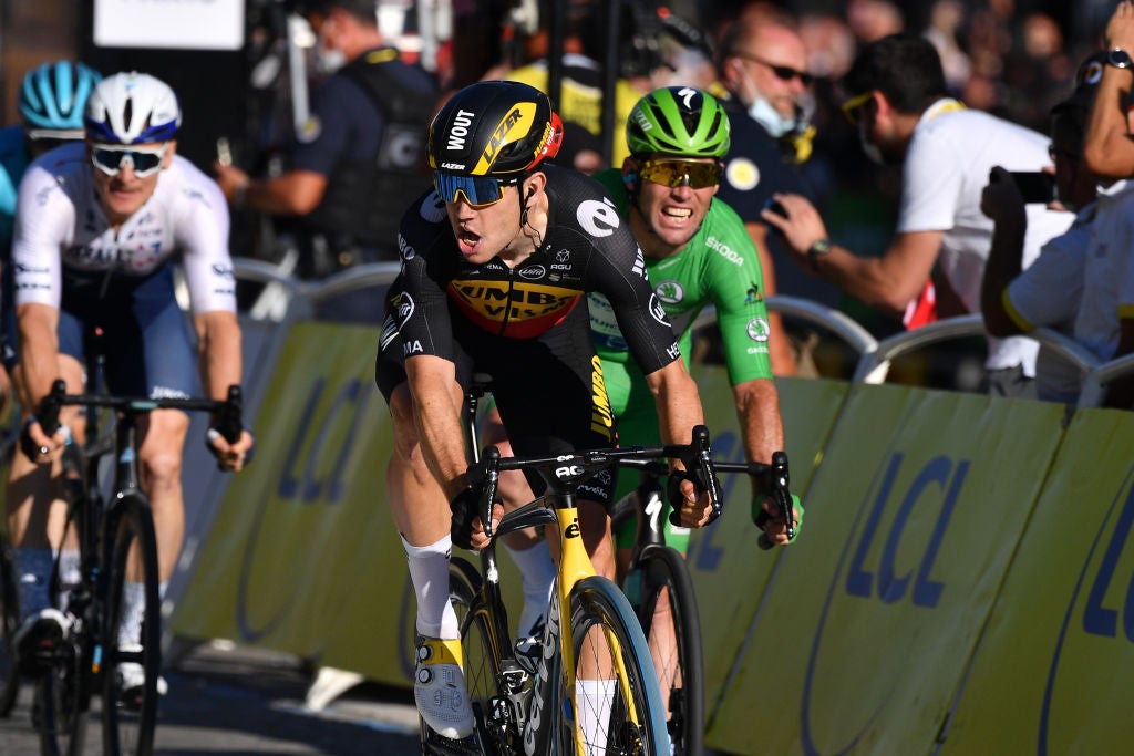 Van Aert is the overwhelming favourite to win the men’s race