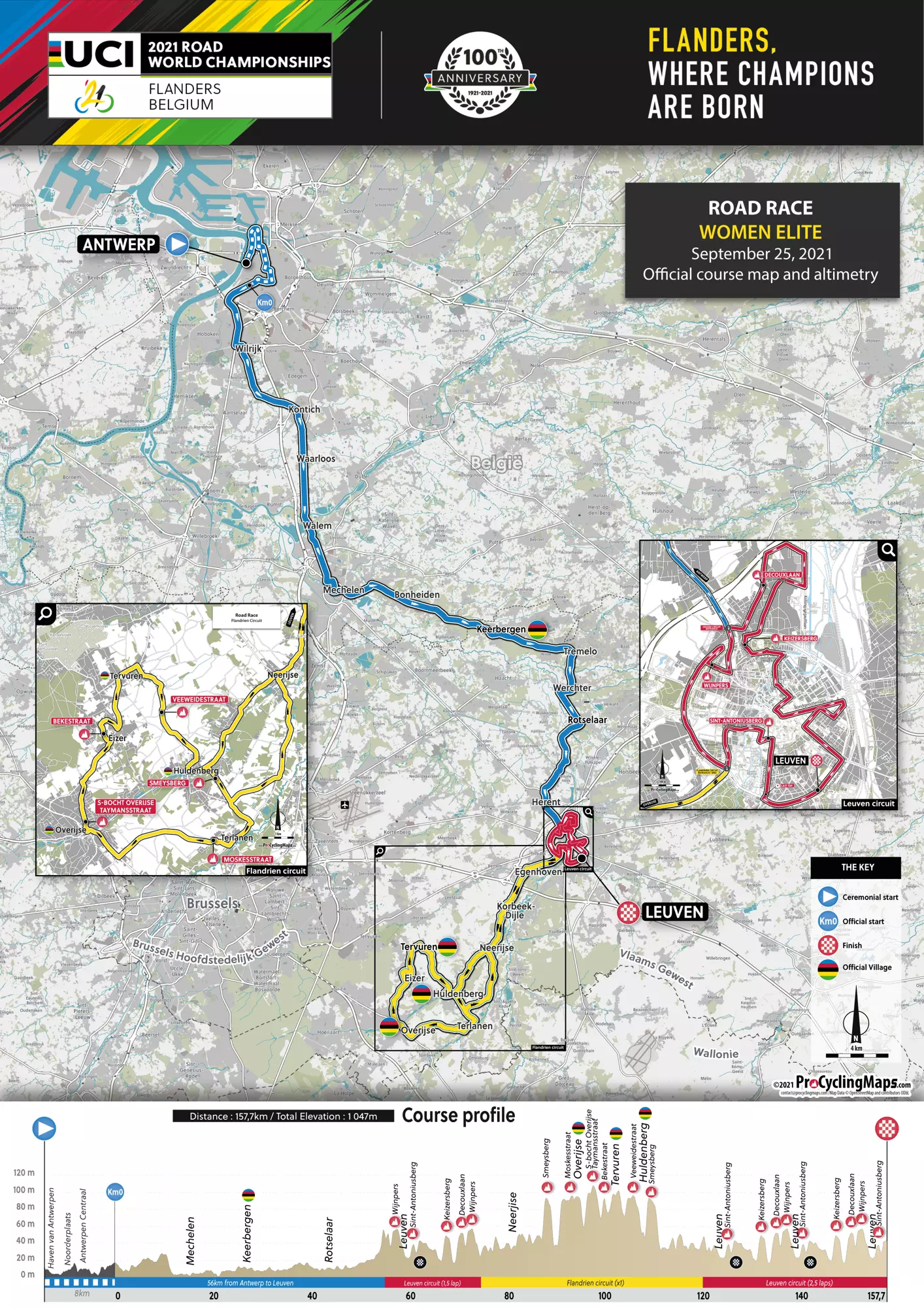 The women’s route and profile for this year’s race