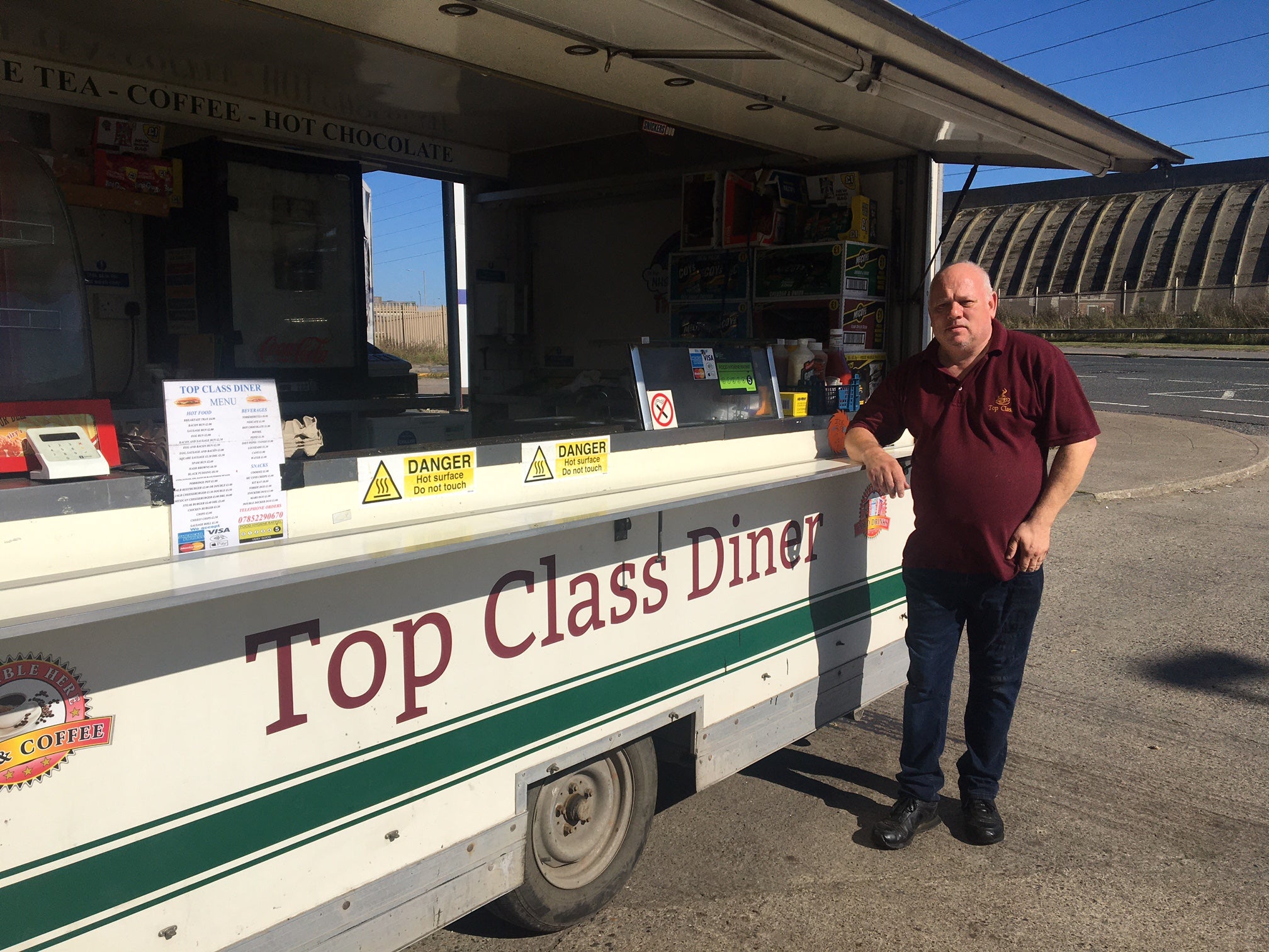 Dave Eden, outside his food truck