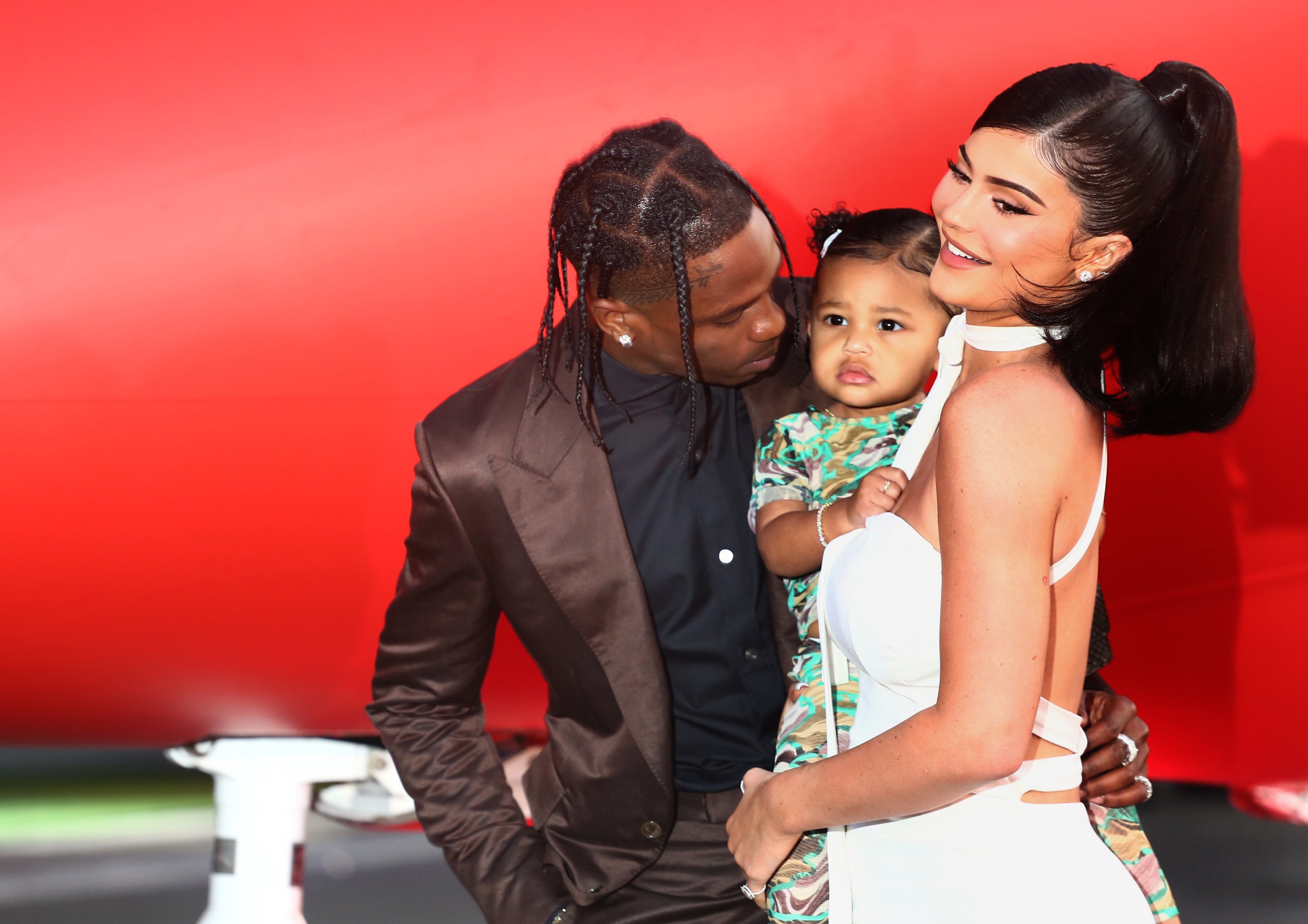 Kylie Jenner with Travis Scott and their daughter Stormi