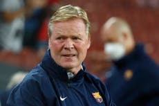 Barcelona boss Ronald Koeman refuses to answer questions in a press conference