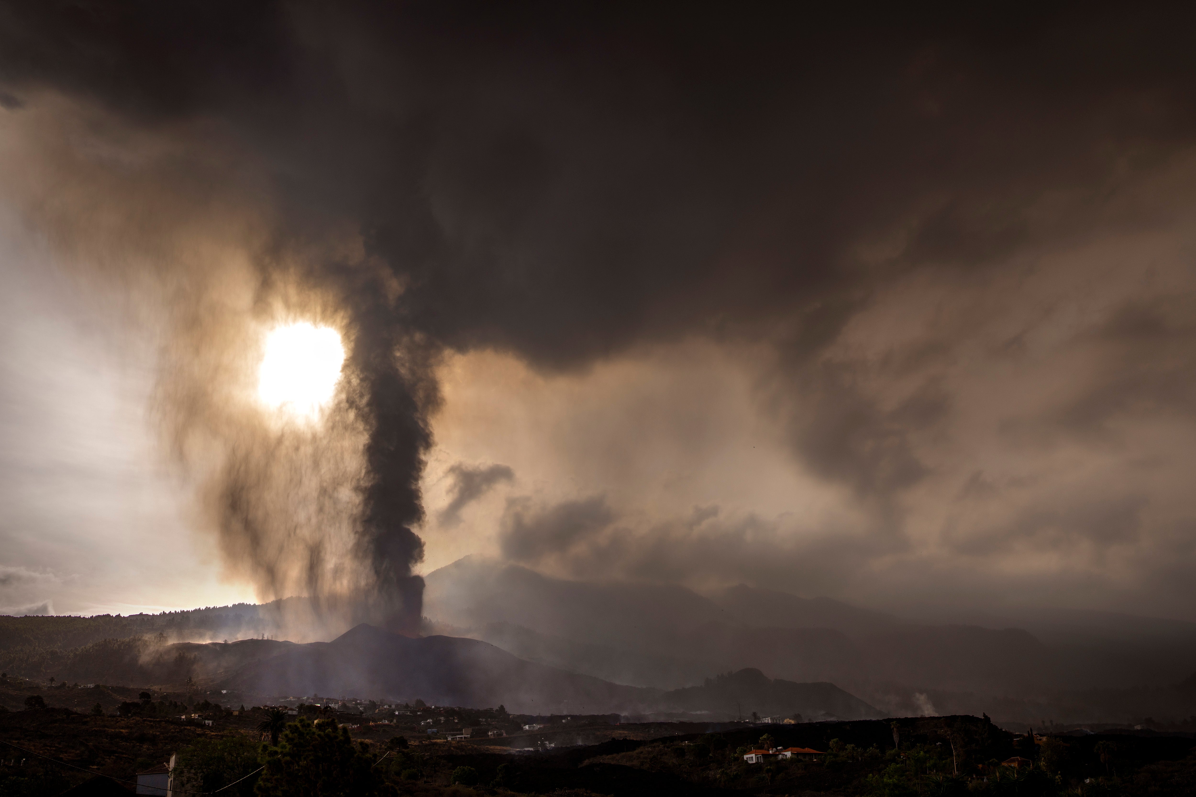 Over 300 buildings have already been swallowed by molten lava