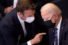 French ambassador returning to US after Biden and Macron call discussing Australian nuclear sub deal