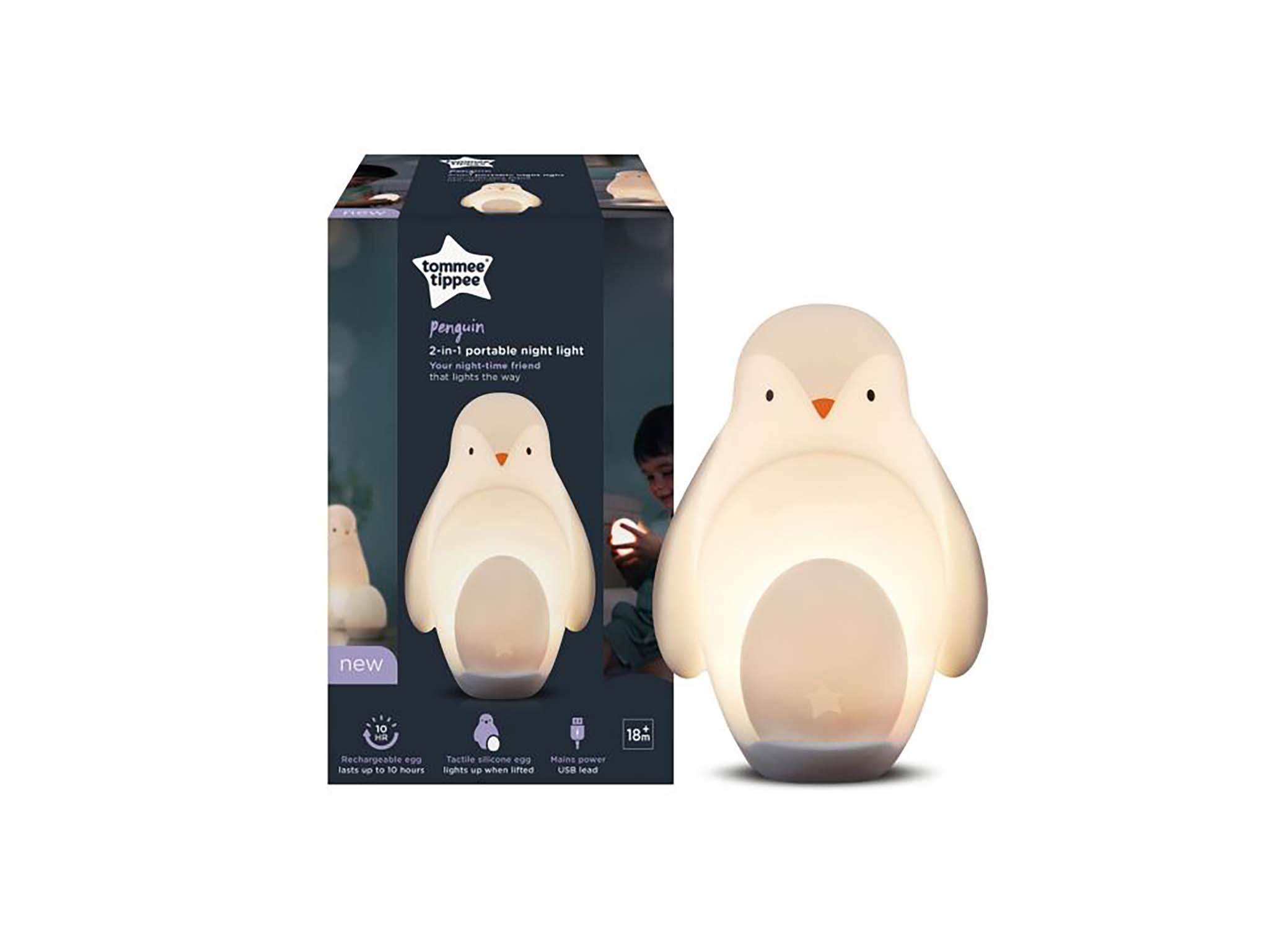 Penguin 2-in-1 night light