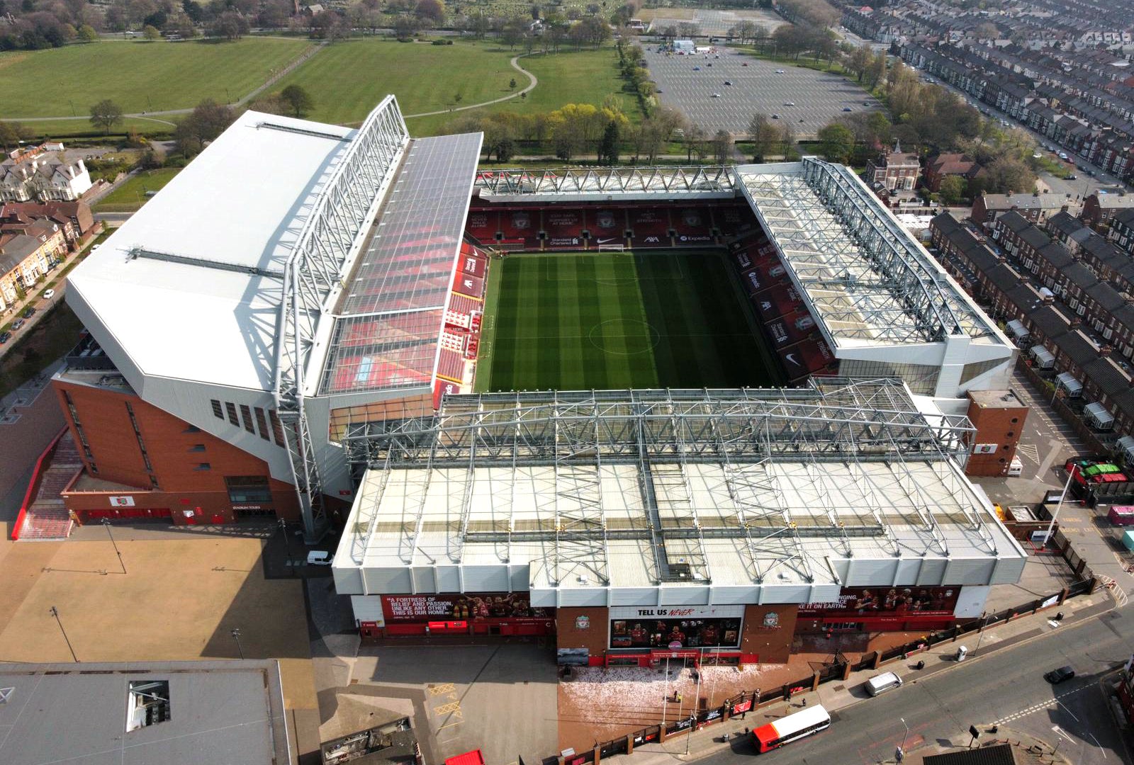 Liverpool will not be part of the safe standing pilot programme announced on Wednesday (Peter Byrne/PA)