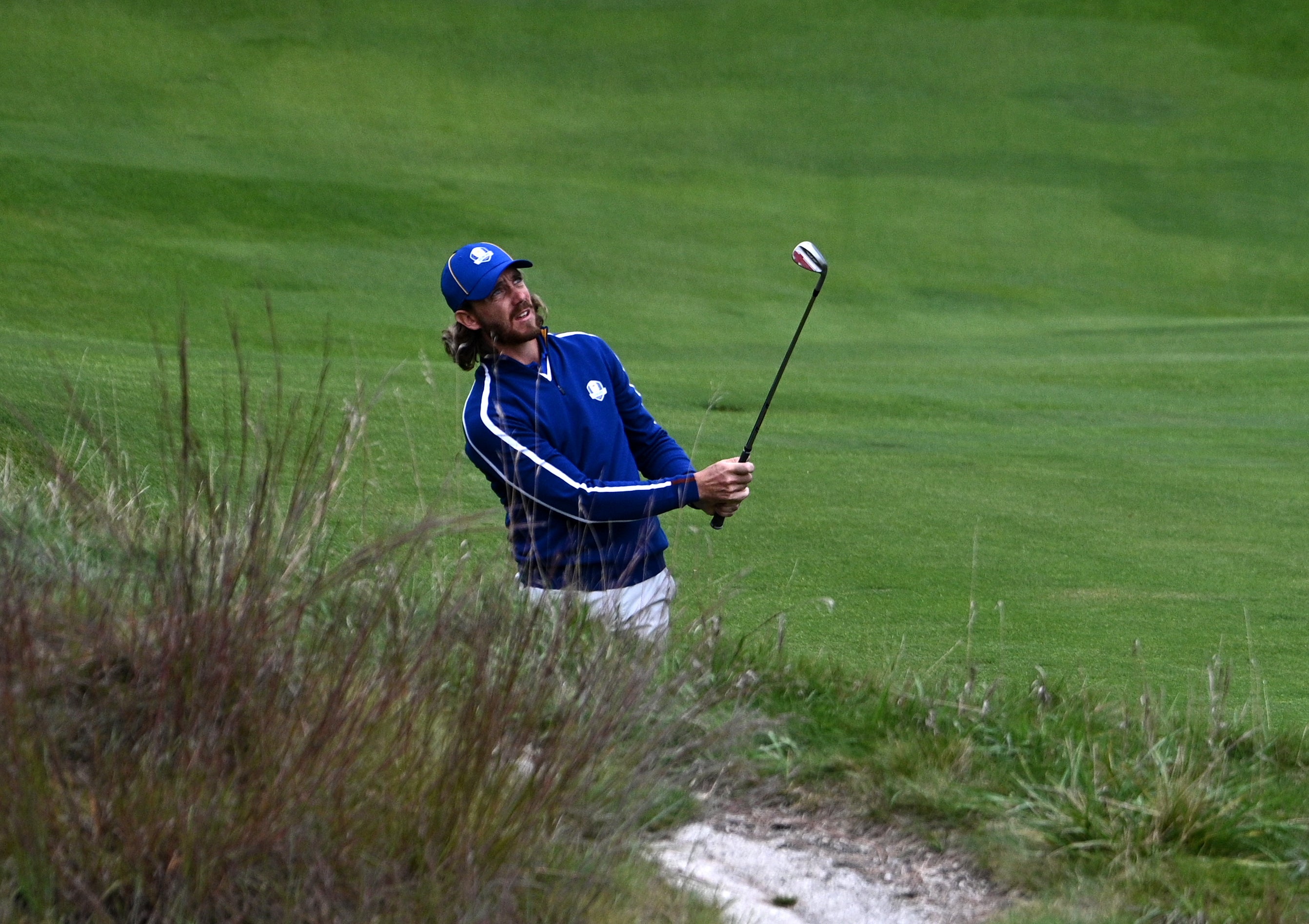 Tommy Fleetwood was left out of the opening session of the 43rd Ryder Cup at Whistling Straits (Anthony Behar/PA)