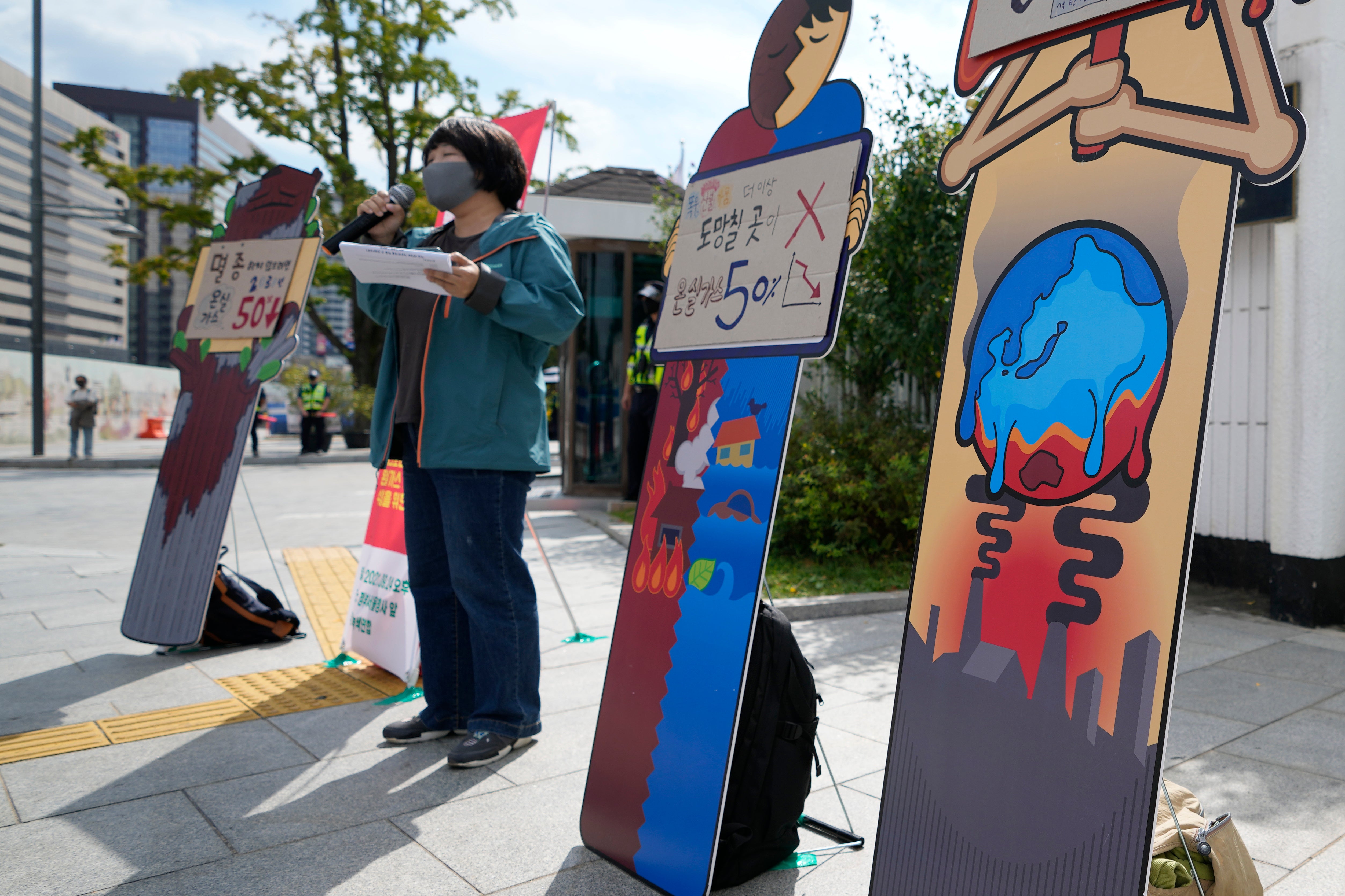 Young people take to the streets in South Korea on Friday to demand climate action