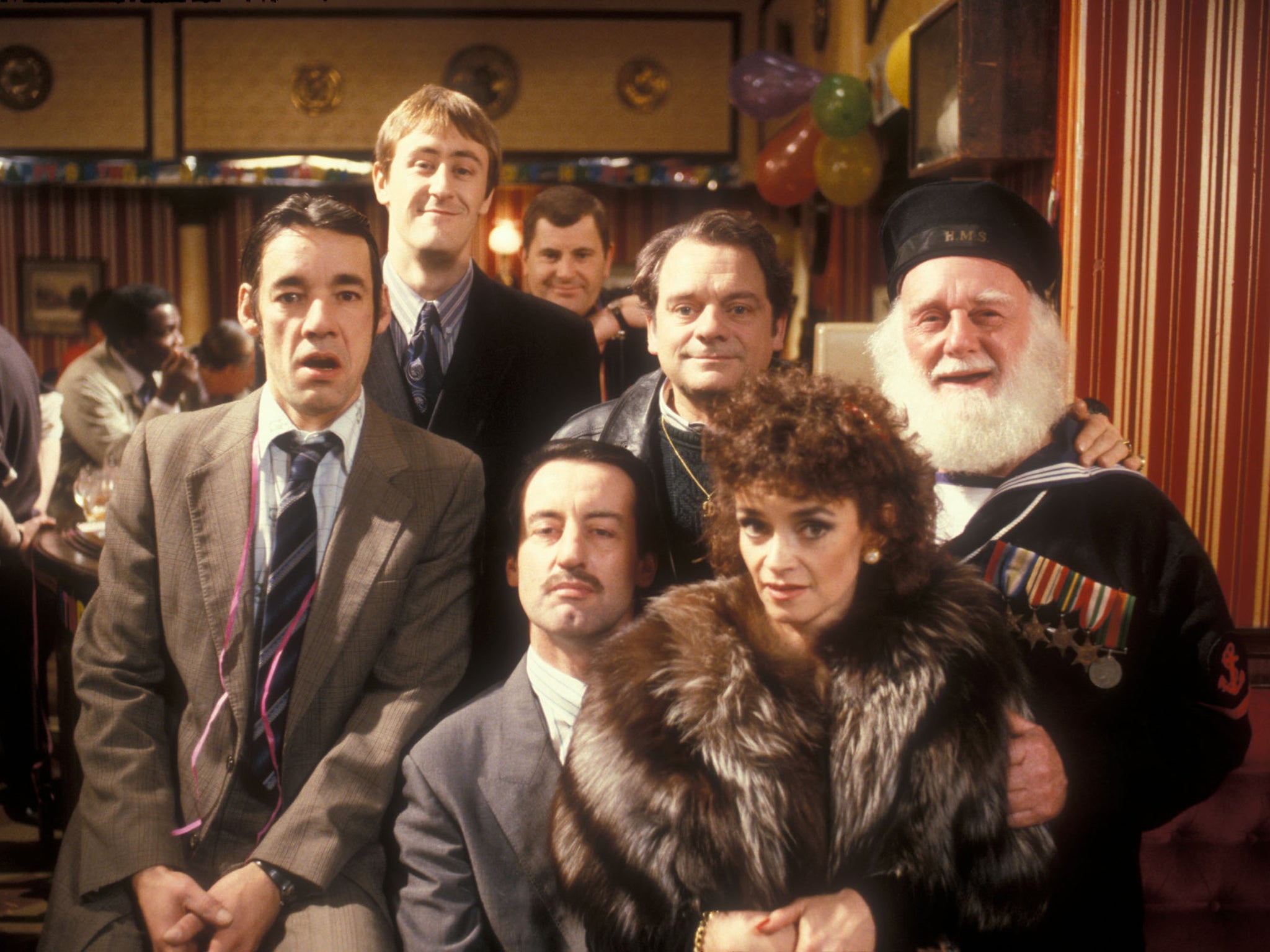 The ‘Only Fools and Horses’ cast in the ‘Nag’s Head’