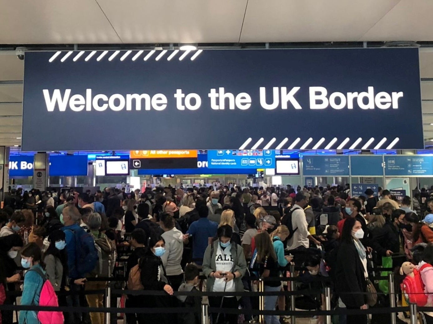 Welcome home? the e-gates at Heathrow and other UK airports are now said to be working again