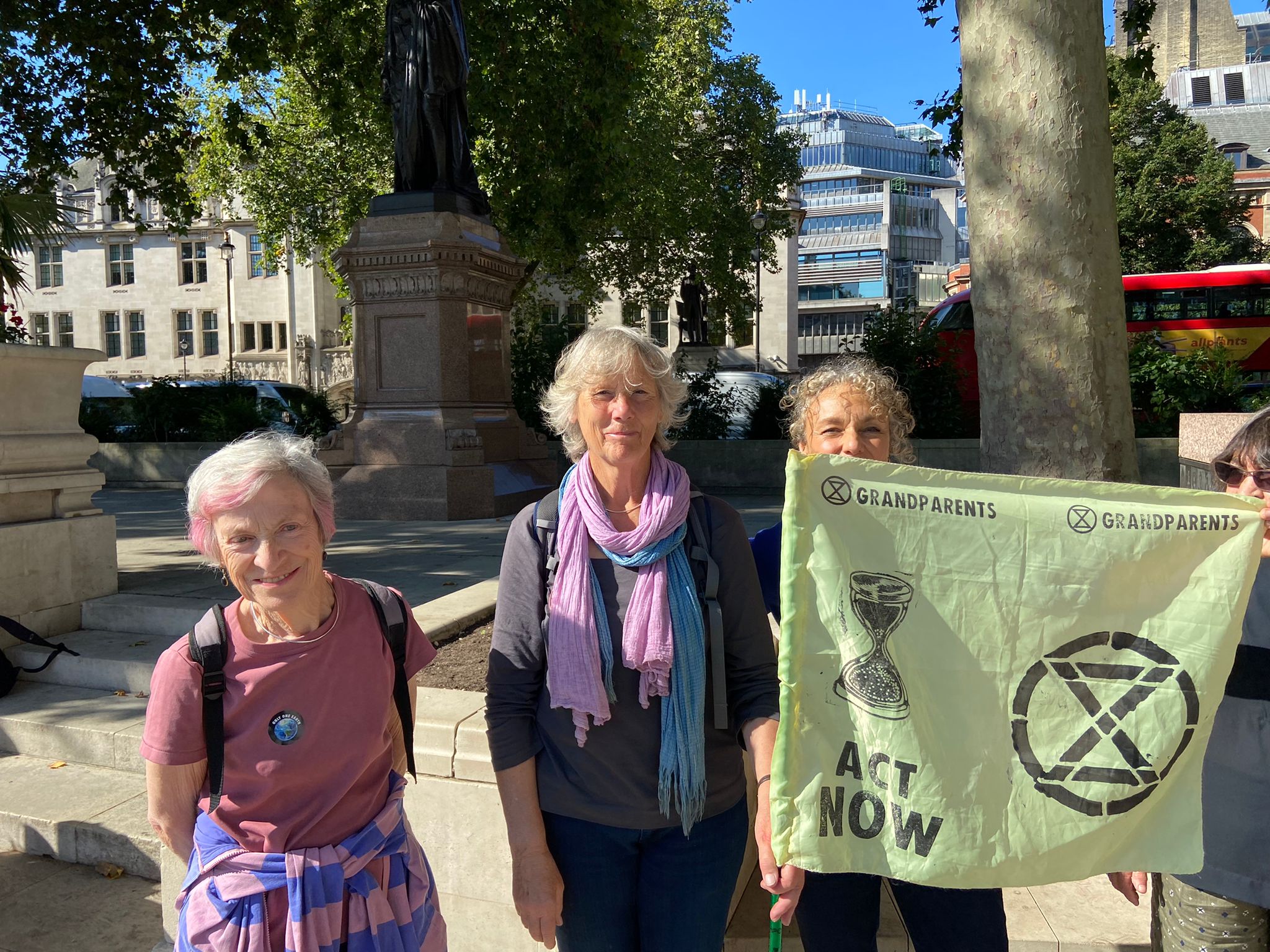 Members of Extinction Rebellion Grandparents and Elders say they stand in solidarity with young people