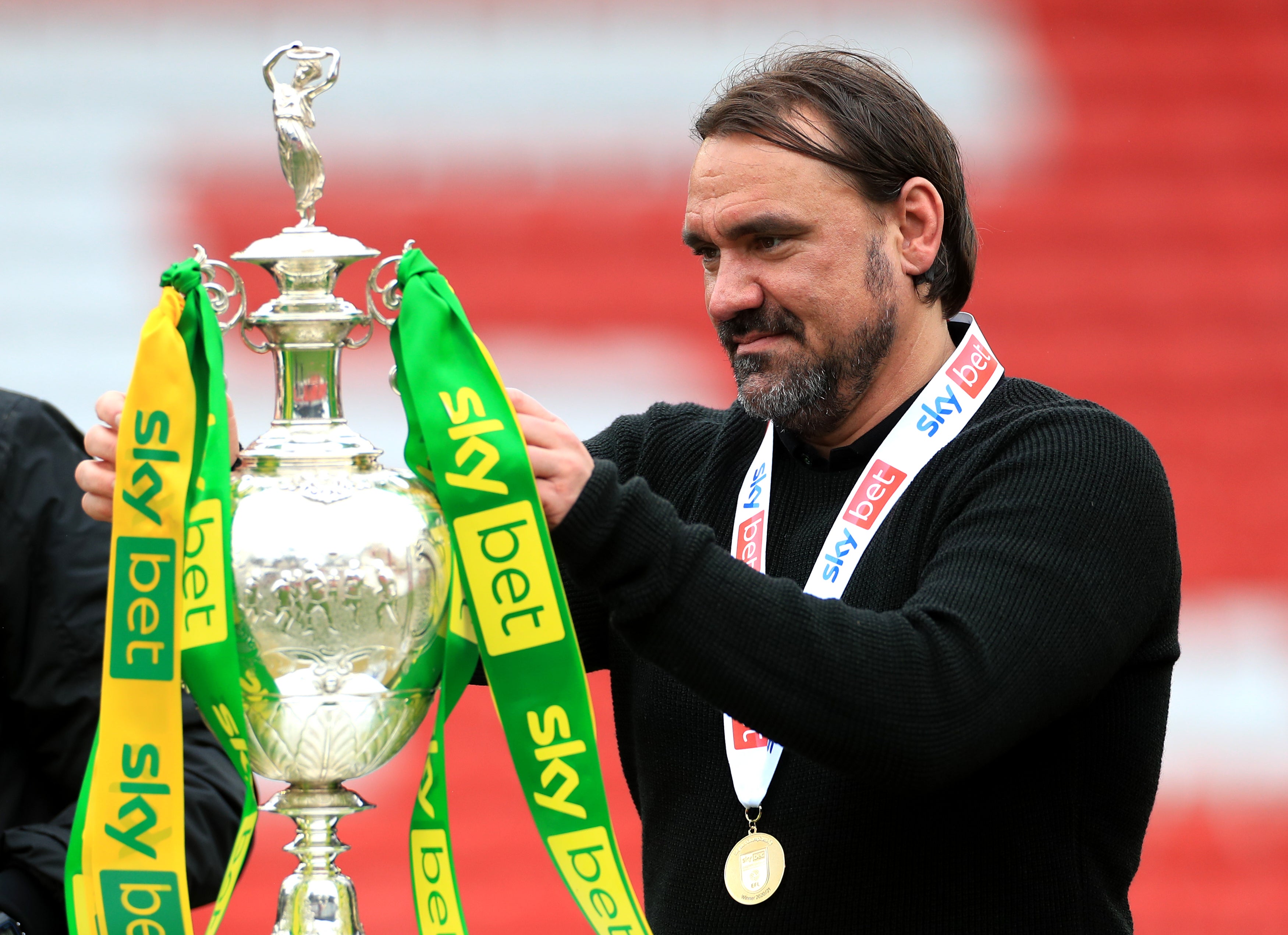 Daniel Farke guided Norwich to another Sky Bet Championship trophy success last season (Mike Egerton/PA)