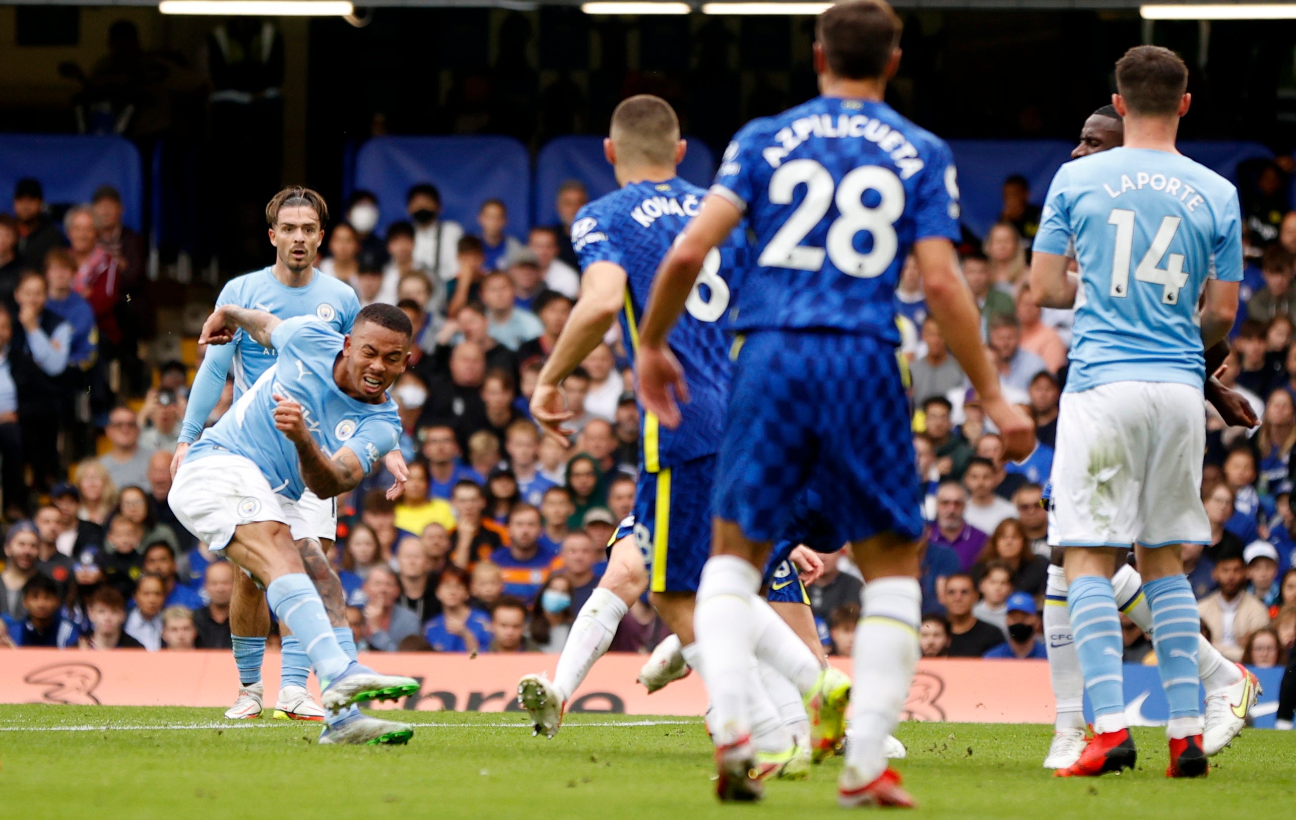 Gabriel Jesus scored the only goal of the game