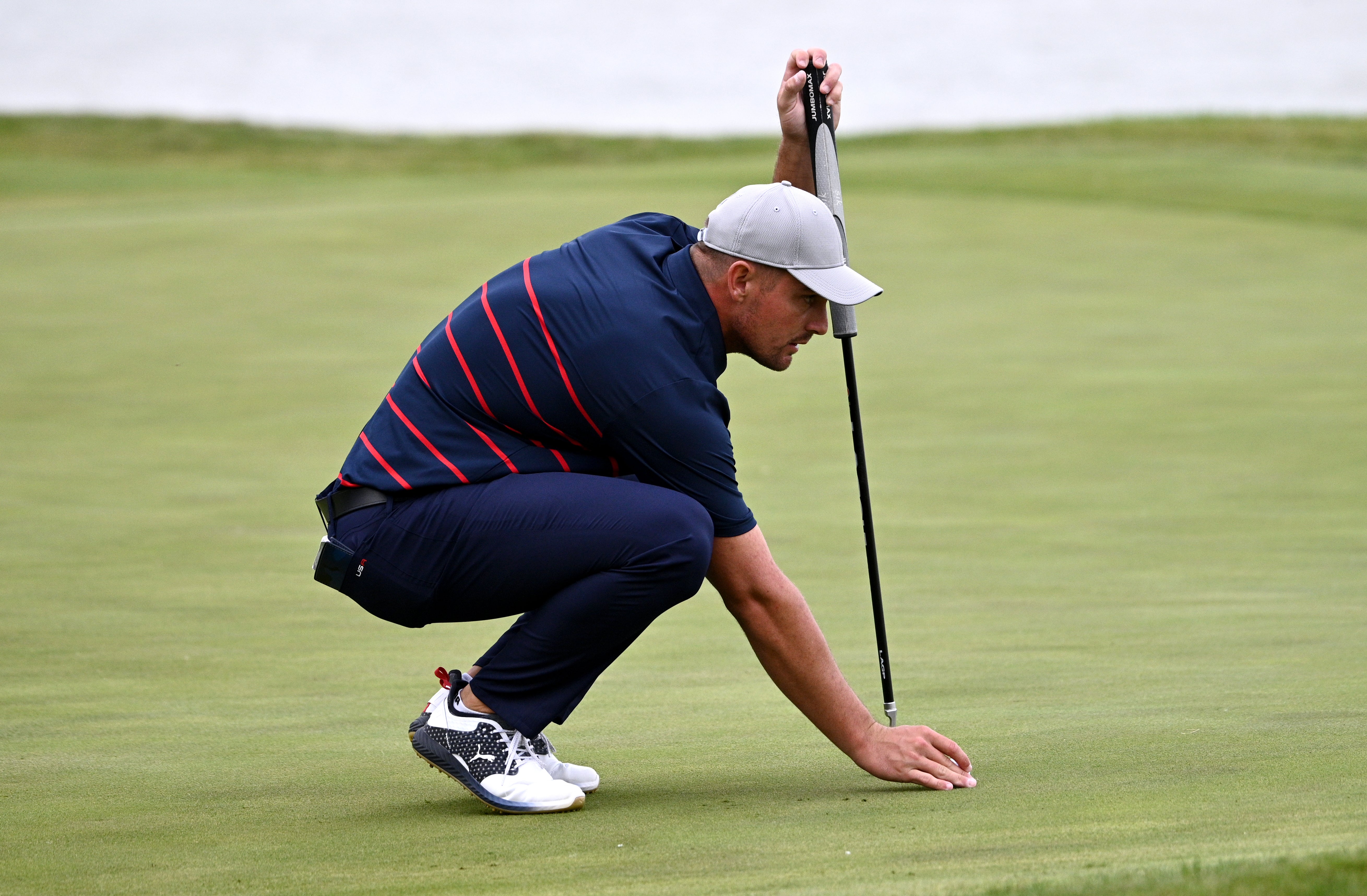 DeChambeau was unhappy at being made to putt (Anthony Behar/PA)