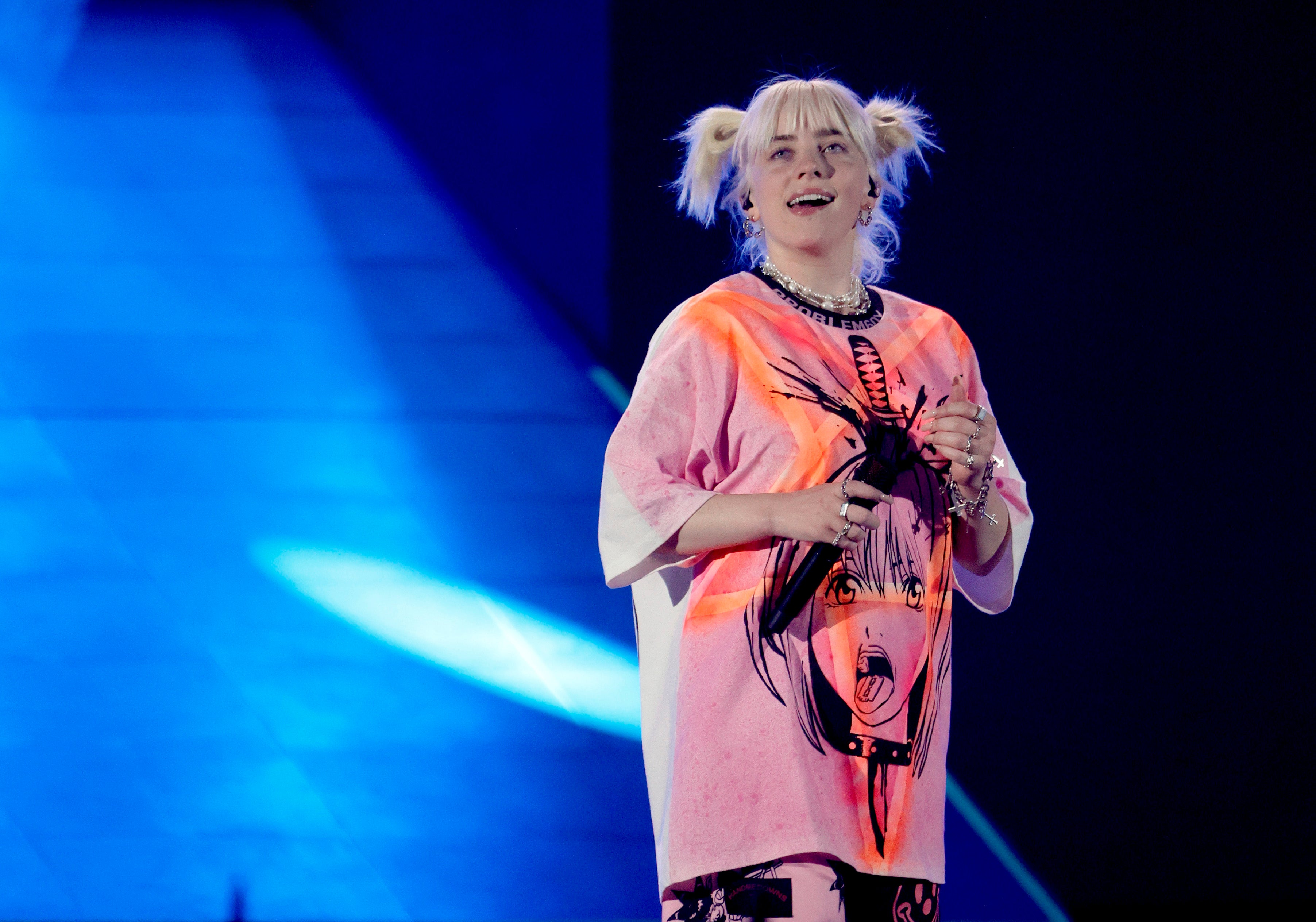 Billie Eilish performs during 2021 iHeart Radio Music festival