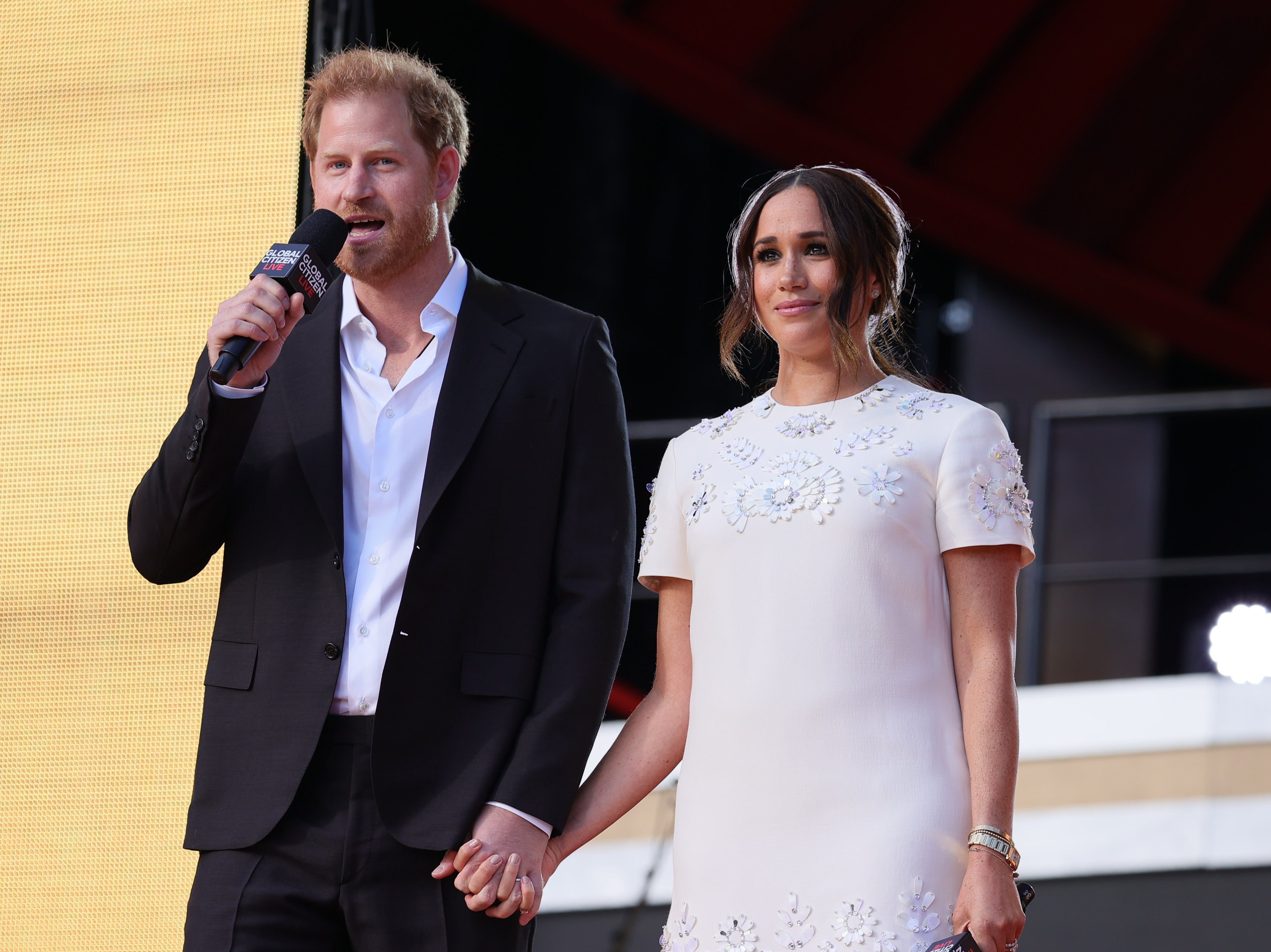 El príncipe Harry y Meghan Markle en el evento Global Citizen Live