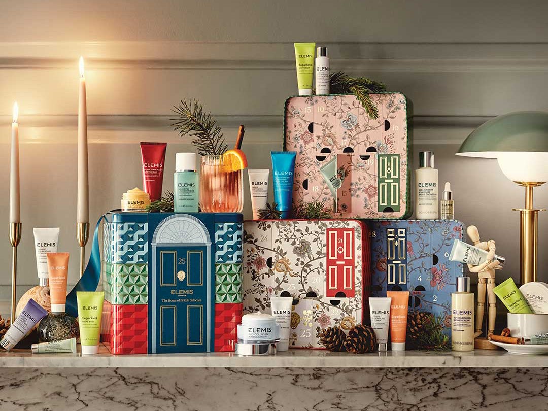 The advent calendar boasts skincare and bodycare from ELEMIS’s world-renowned collections